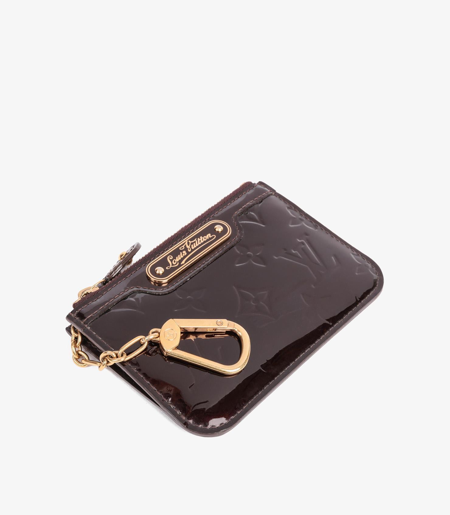 Louis Vuitton Amarante Monogram Vernis Leather Pochette Cles 1