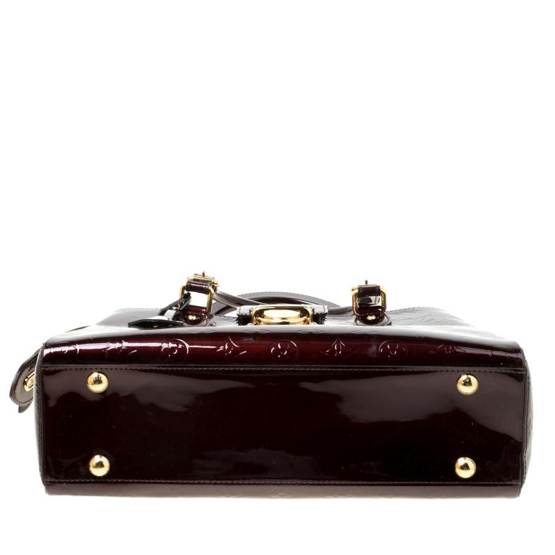 Louis Vuitton Amarante Monogram Vernis Melrose Avenue Bag 5