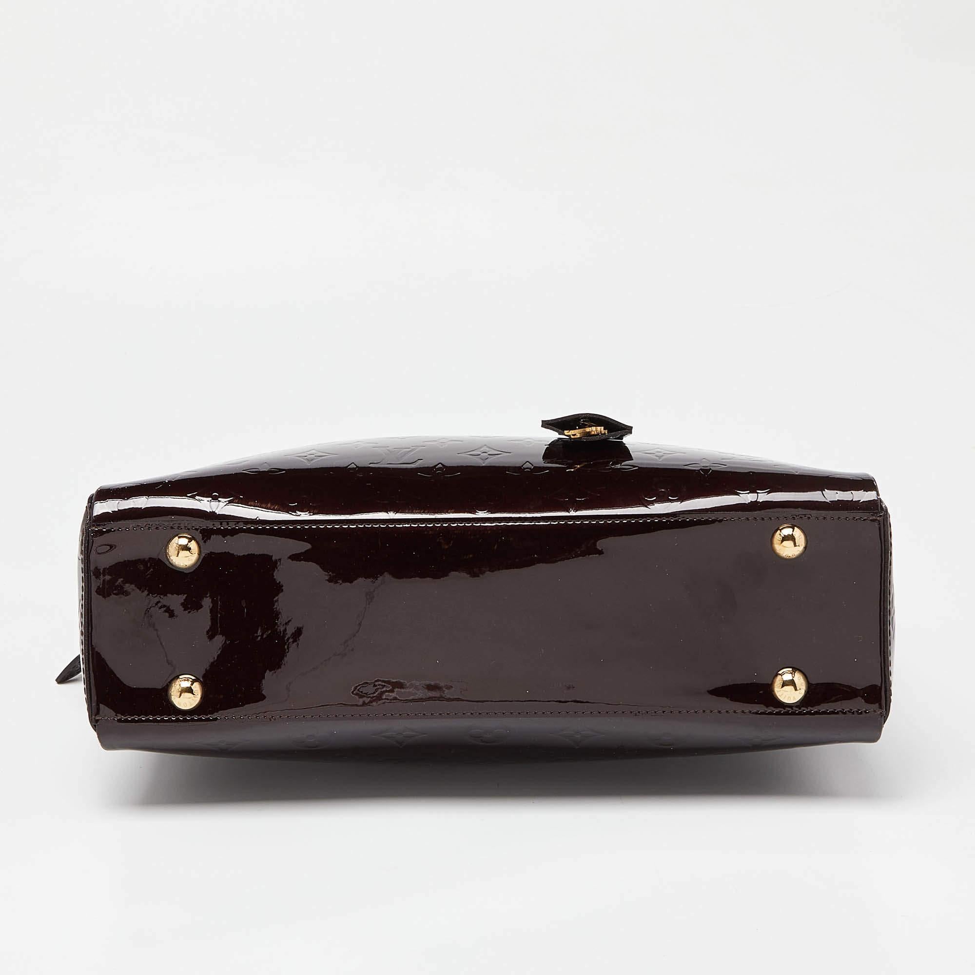 Louis Vuitton Amarante Monogram Vernis Melrose Avenue Bag For Sale 7