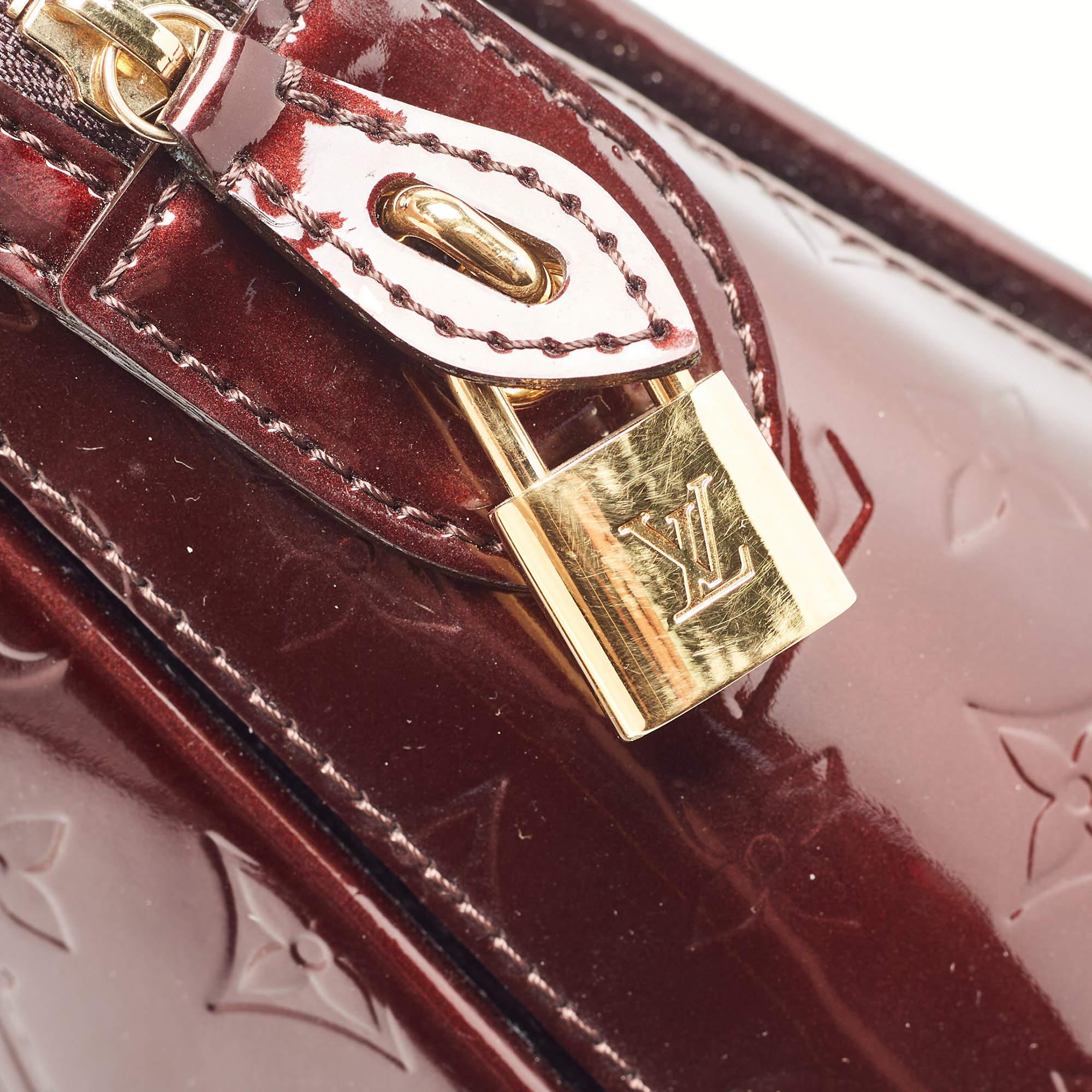 Louis Vuitton Amarante Monogram Vernis Melrose Avenue Bag For Sale 6
