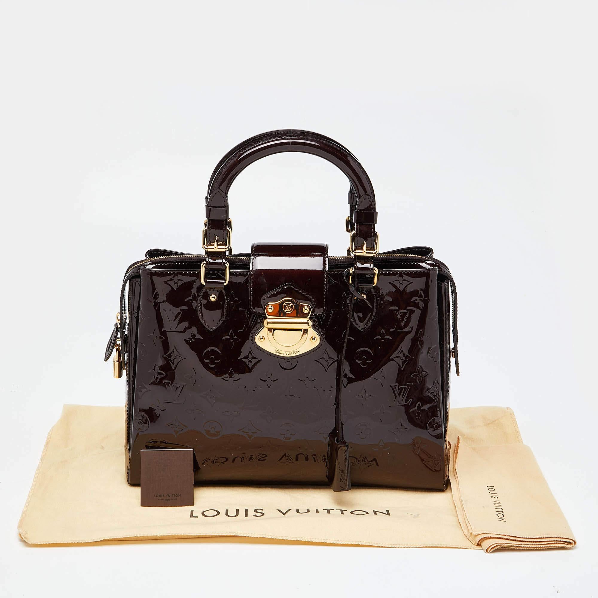 Louis Vuitton Amarante Monogram Vernis Melrose Avenue Bag For Sale 8