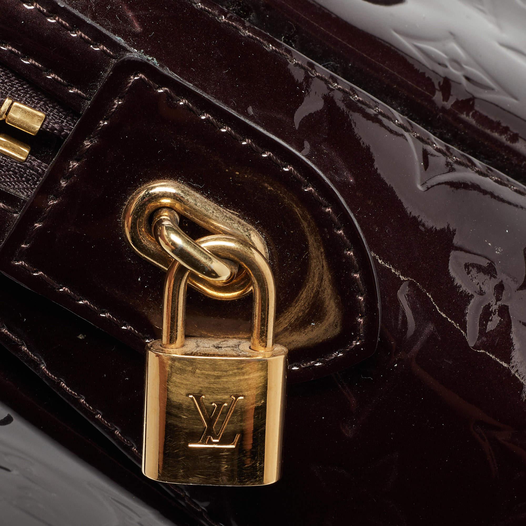 Louis Vuitton Amarante Monogram Vernis Melrose Avenue Bag 7