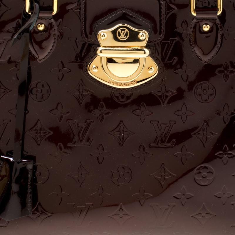 Louis Vuitton Amarante Monogram Vernis Melrose Avenue Bag 7