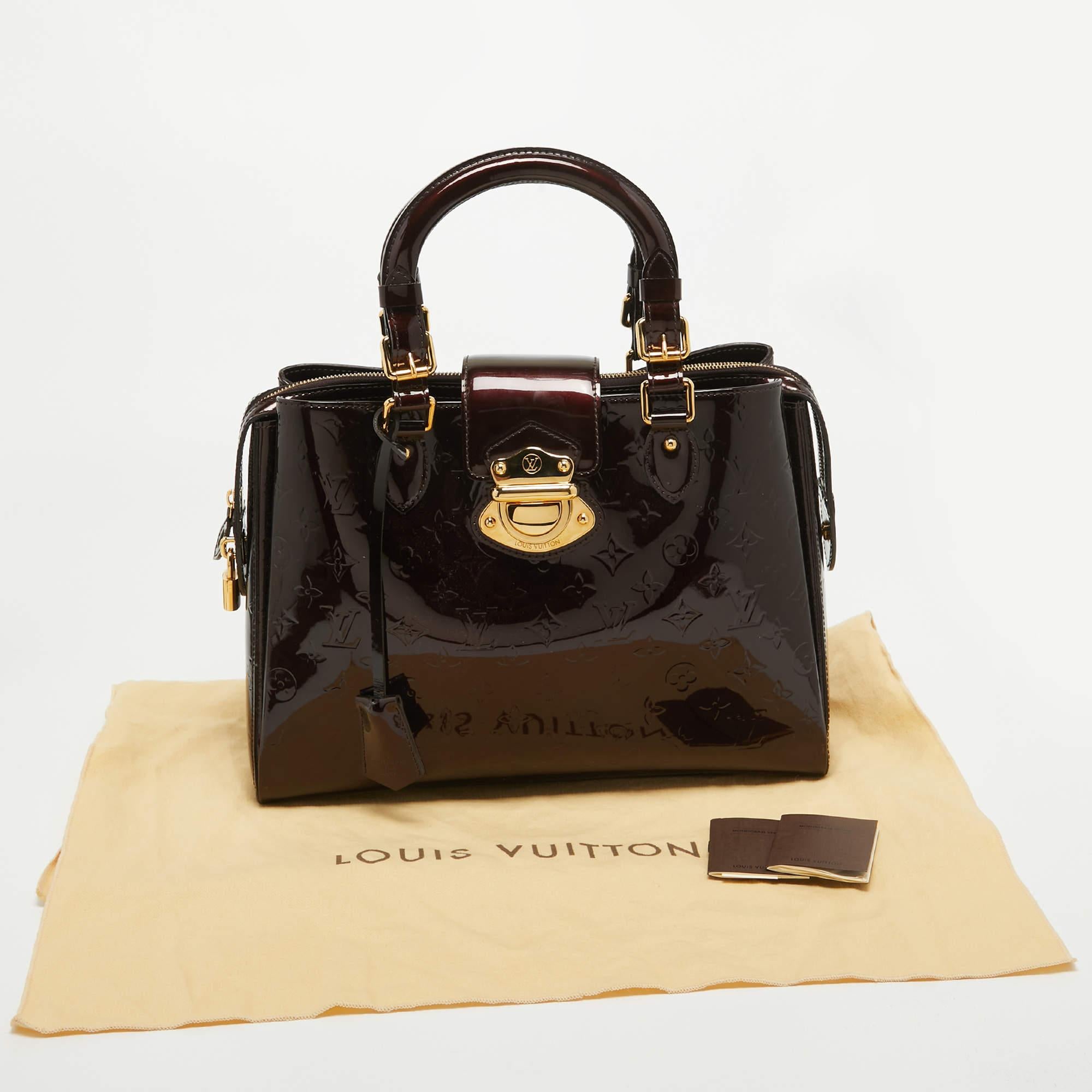 Louis Vuitton Amarante Monogram Vernis Melrose Avenue Bag For Sale 9