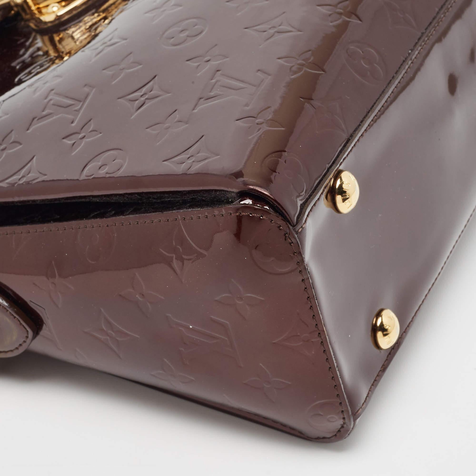 Louis Vuitton Amarante Monogram Vernis Melrose Avenue Bag For Sale 10