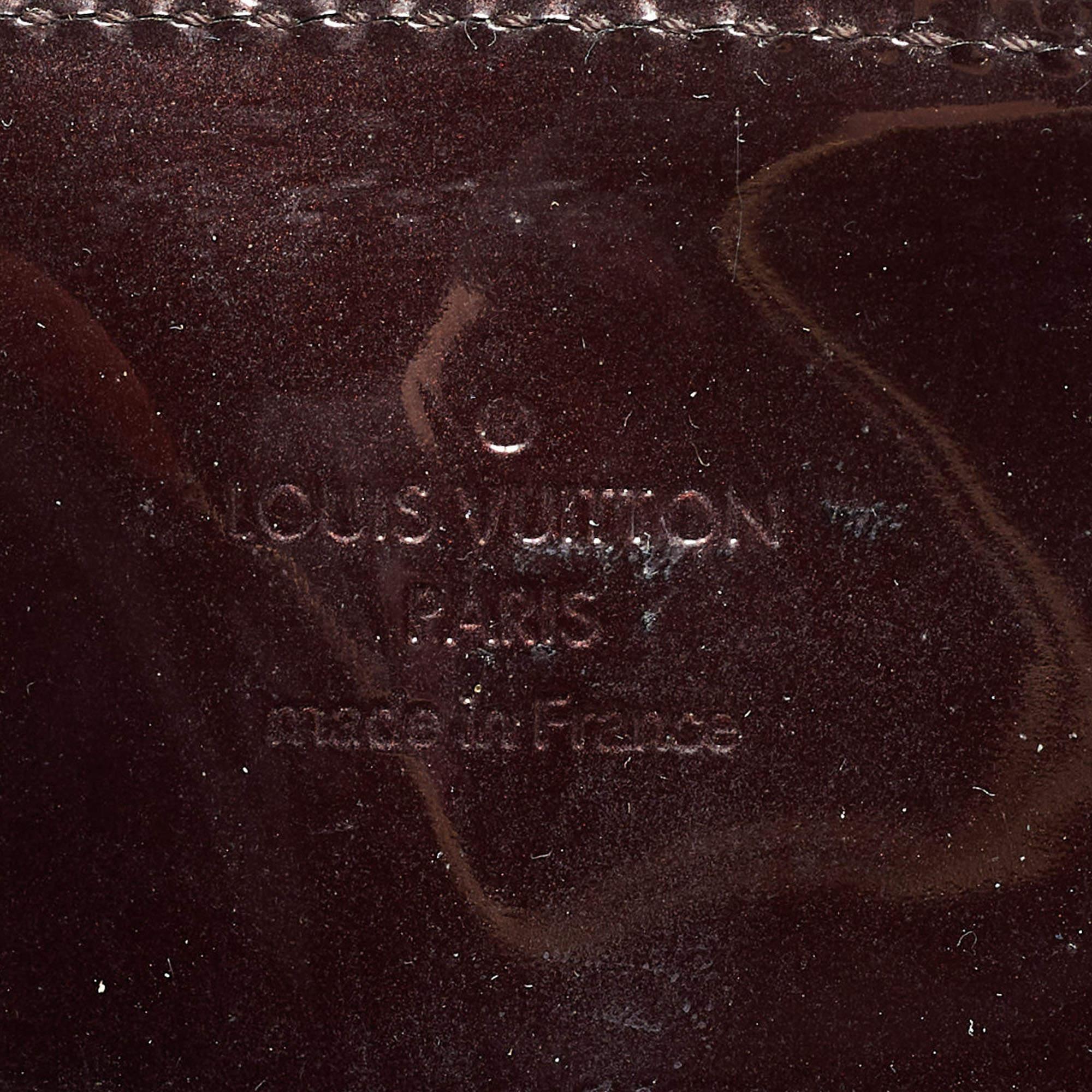 Louis Vuitton Amarante Monogram Vernis Melrose Avenue Bag 10