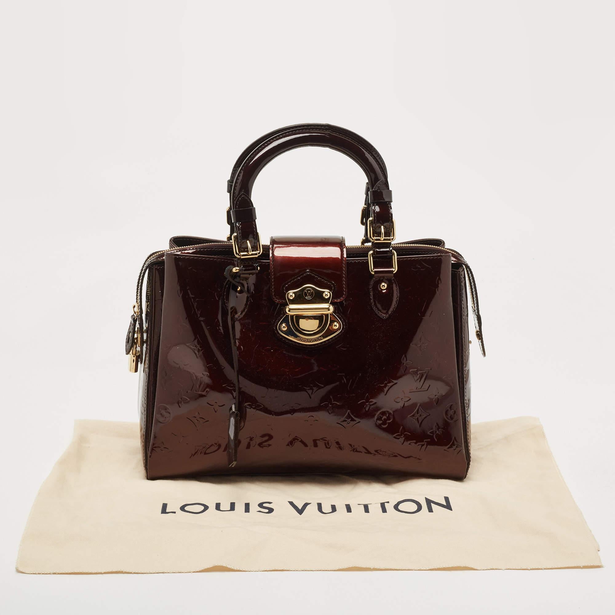 Louis Vuitton Amarante Monogram Vernis Melrose Avenue Bag 12