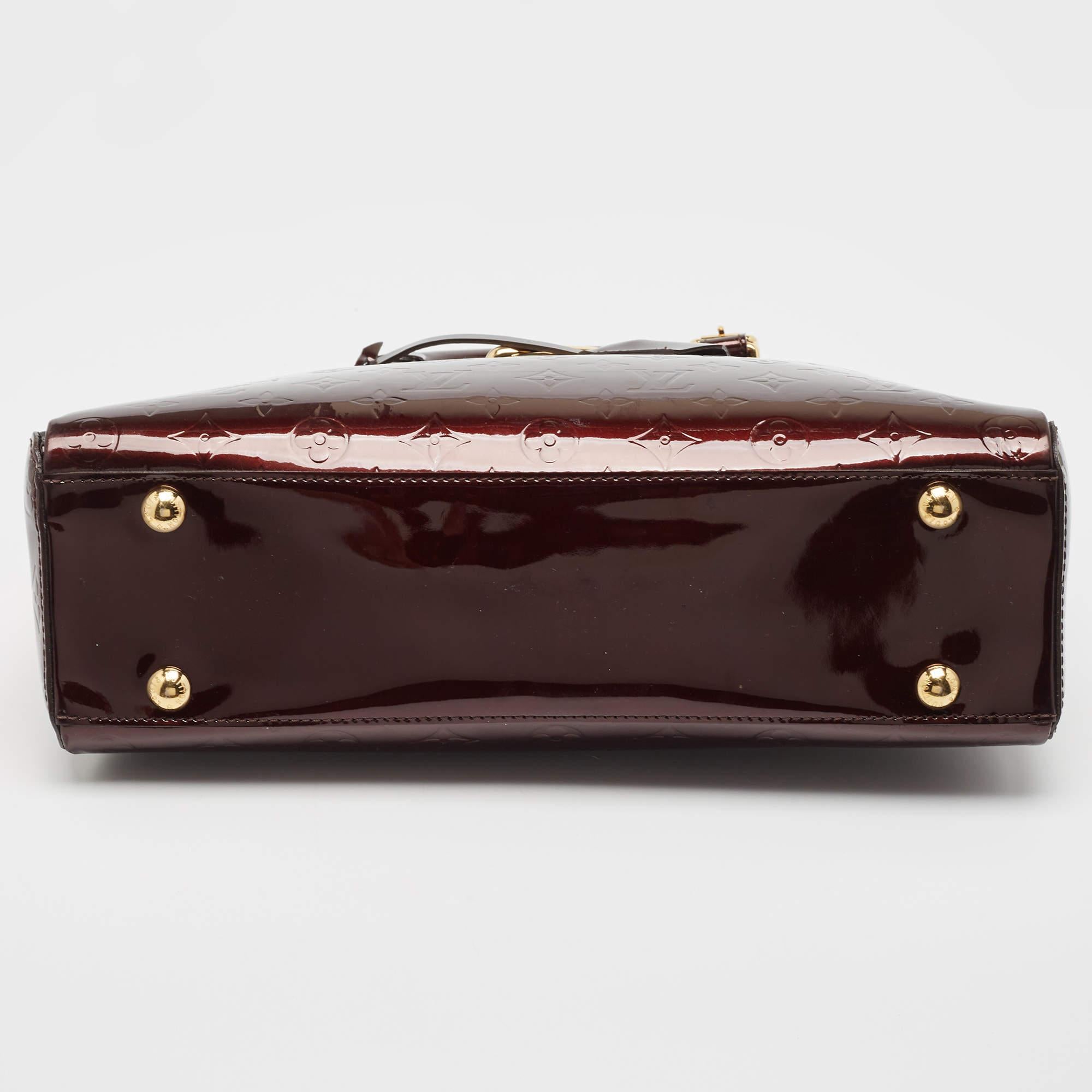 Louis Vuitton Amarante Monogram Vernis Melrose Avenue Bag 11