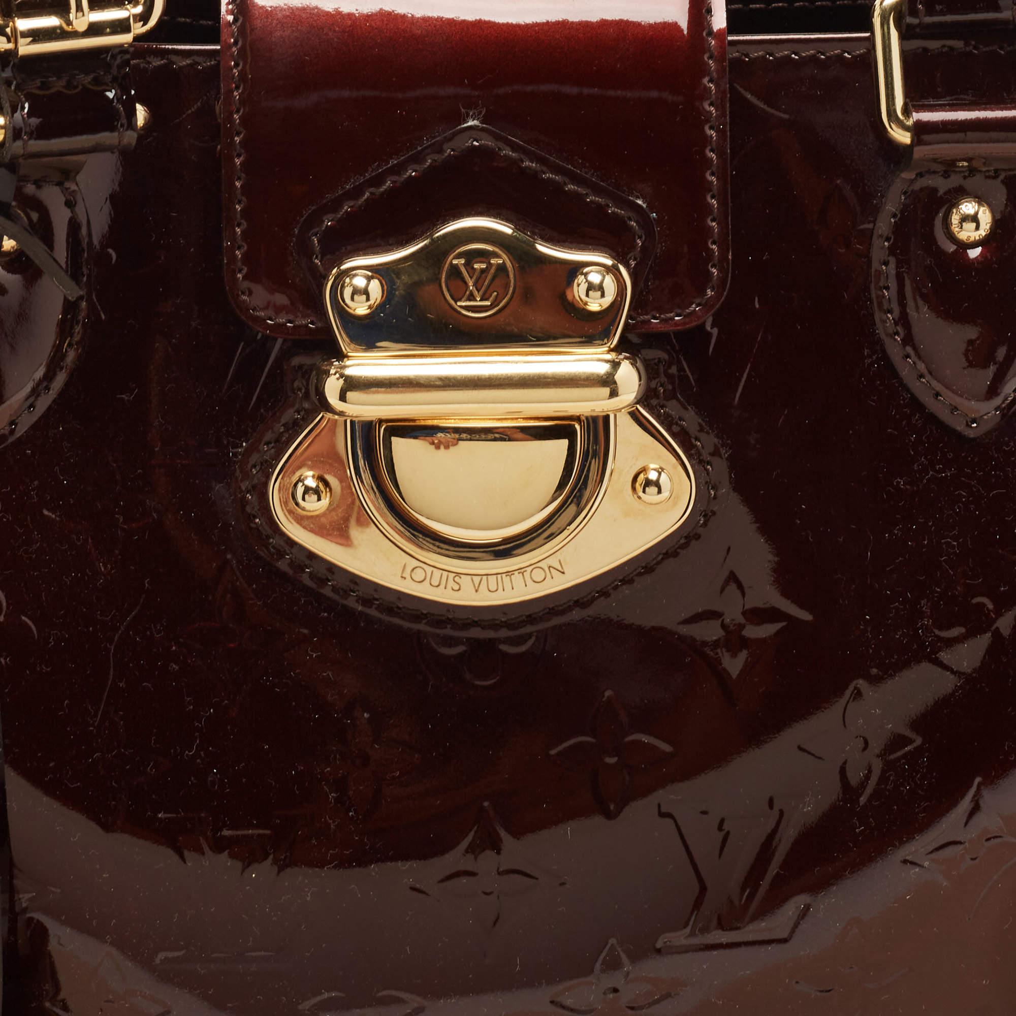 Louis Vuitton Amarante Monogram Vernis Melrose Avenue Bag 13