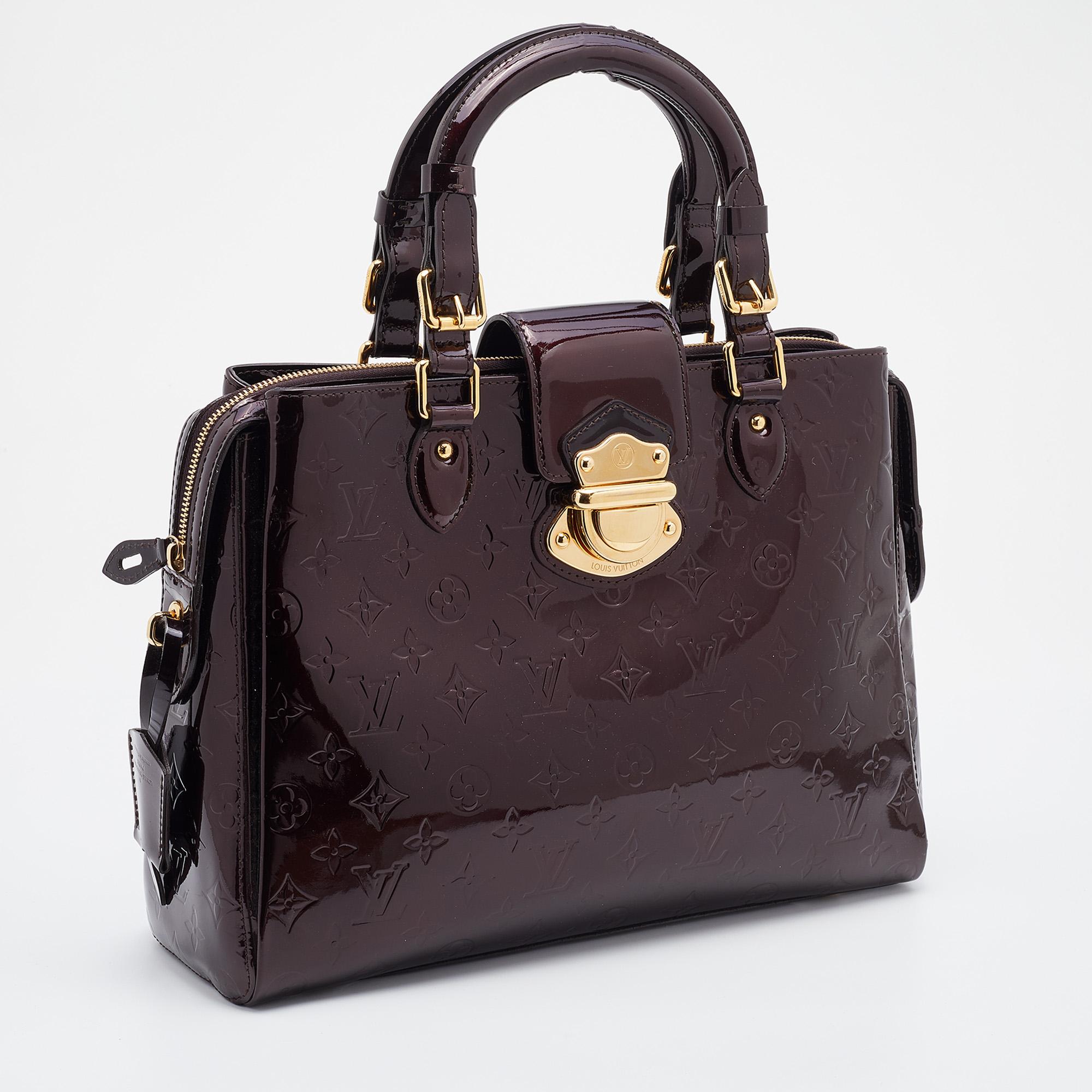 Women's Louis Vuitton Amarante Monogram Vernis Melrose Avenue Bag
