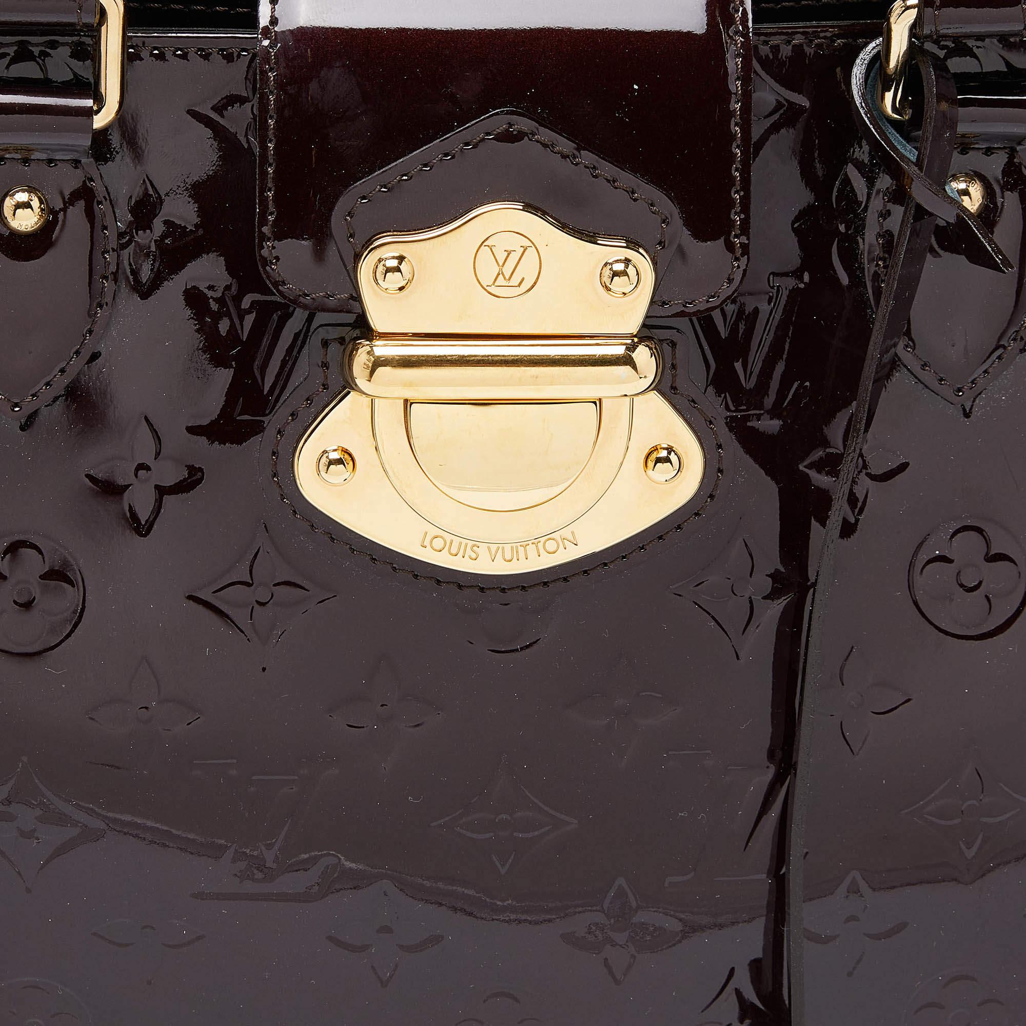 Women's Louis Vuitton Amarante Monogram Vernis Melrose Avenue Bag For Sale