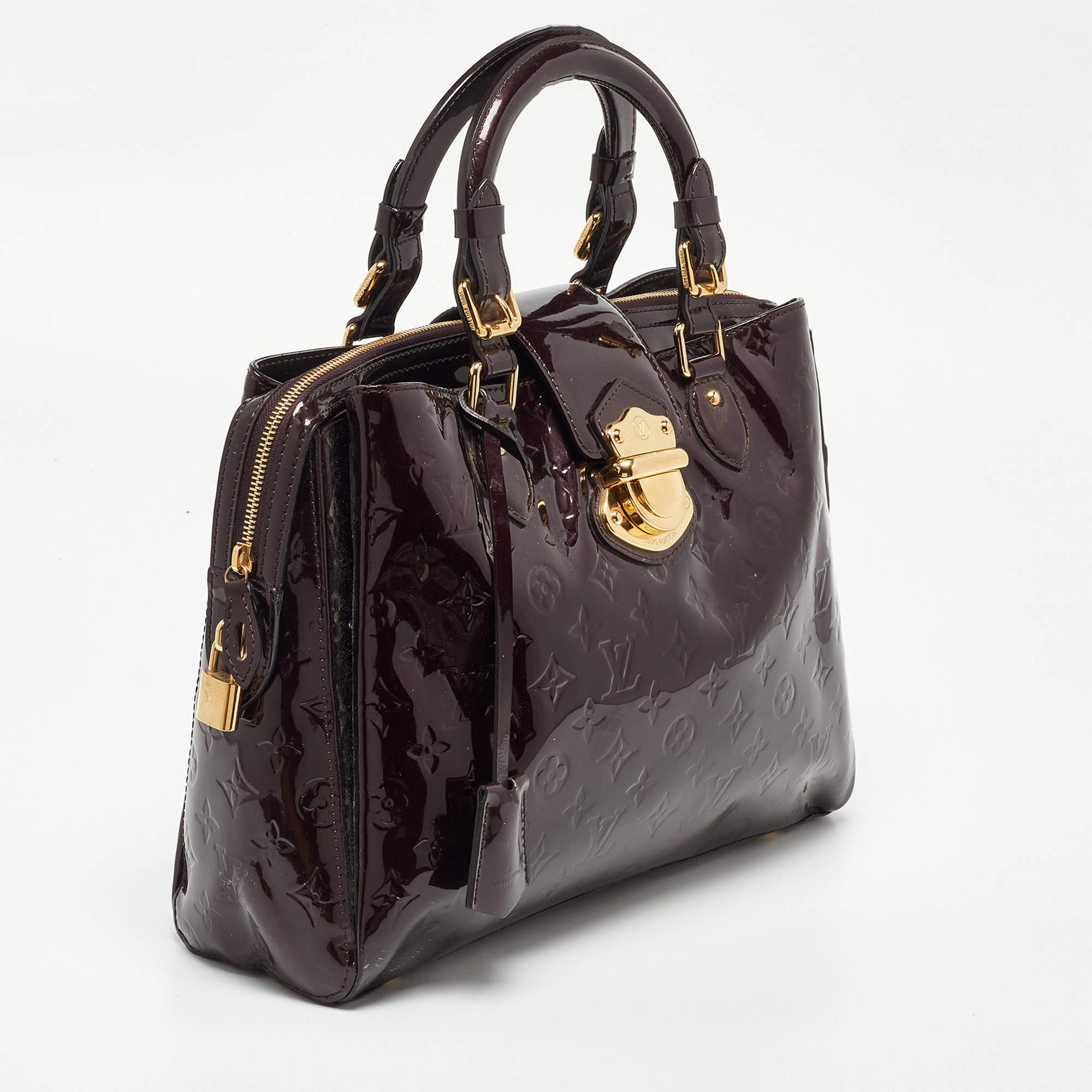Louis Vuitton Amarante Monogram Vernis Melrose Avenue Bag In Excellent Condition In Dubai, Al Qouz 2