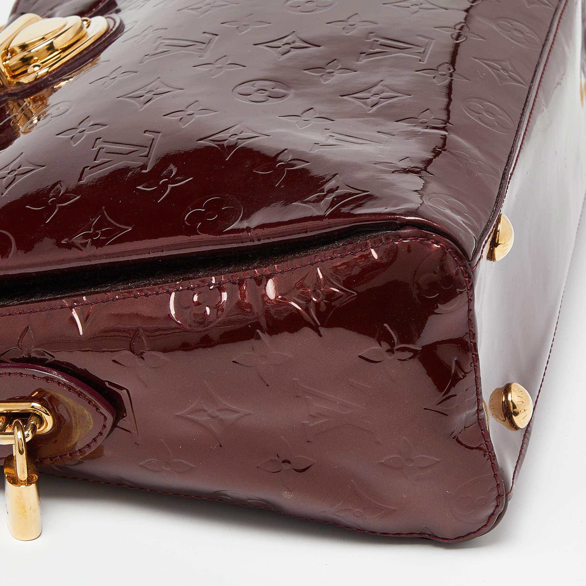 Louis Vuitton Amarante Monogram Vernis Melrose Avenue Bag In Good Condition In Dubai, Al Qouz 2