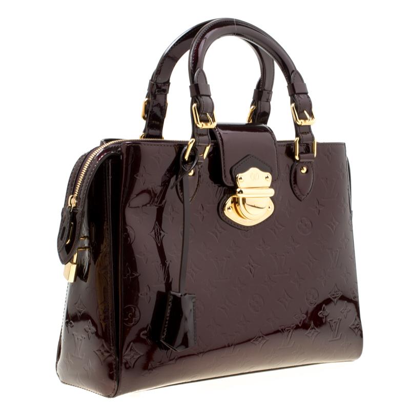 Louis Vuitton Amarante Monogram Vernis Melrose Avenue Bag In Good Condition In Dubai, Al Qouz 2