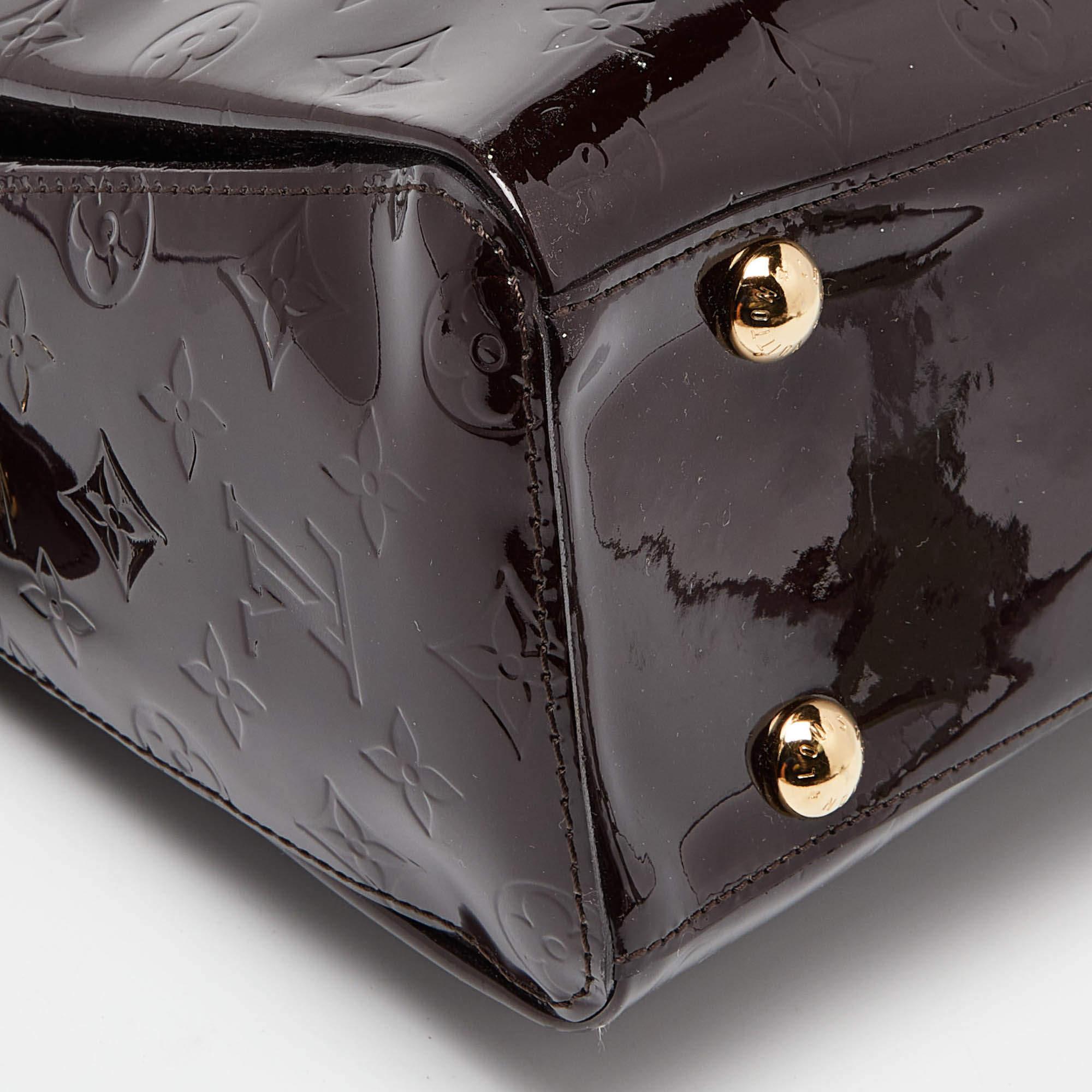 Women's Louis Vuitton Amarante Monogram Vernis Melrose Avenue Bag For Sale