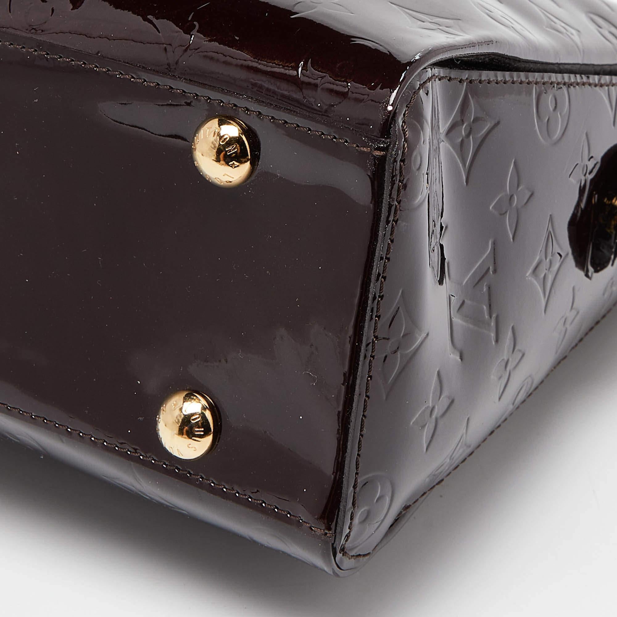 Louis Vuitton Amarante Monogram Vernis Melrose Avenue Bag For Sale 1