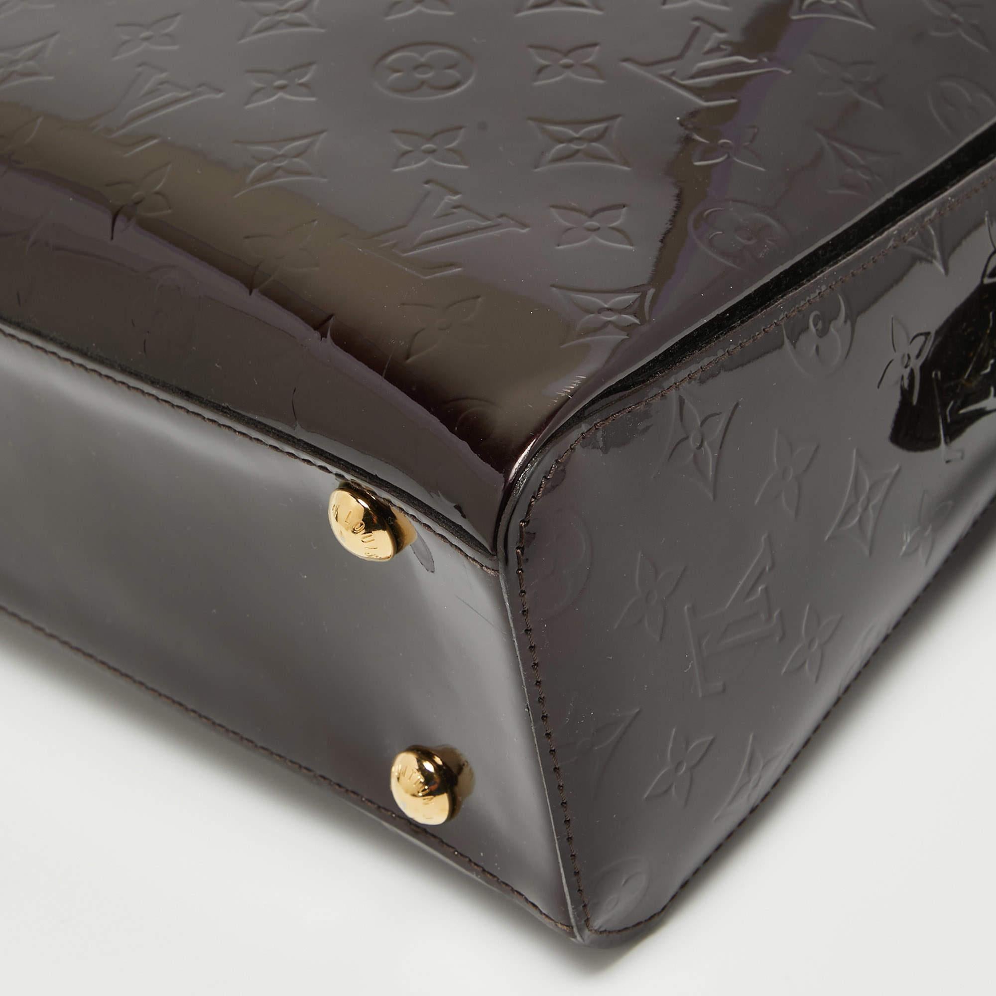 Louis Vuitton Amarante Monogram Vernis Melrose Avenue Bag For Sale 3