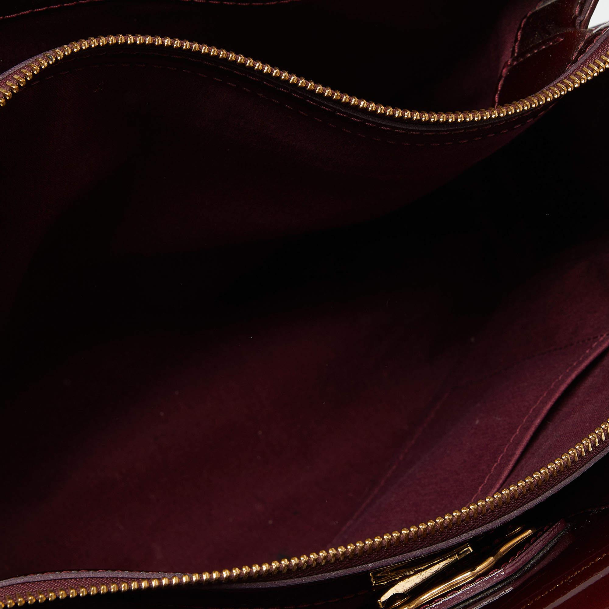 Louis Vuitton Amarante Monogram Vernis Melrose Avenue Bag 3