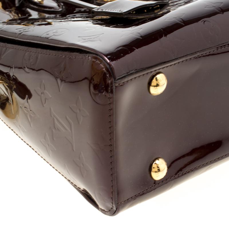 Louis Vuitton Amarante Monogram Vernis Melrose Avenue Bag 4