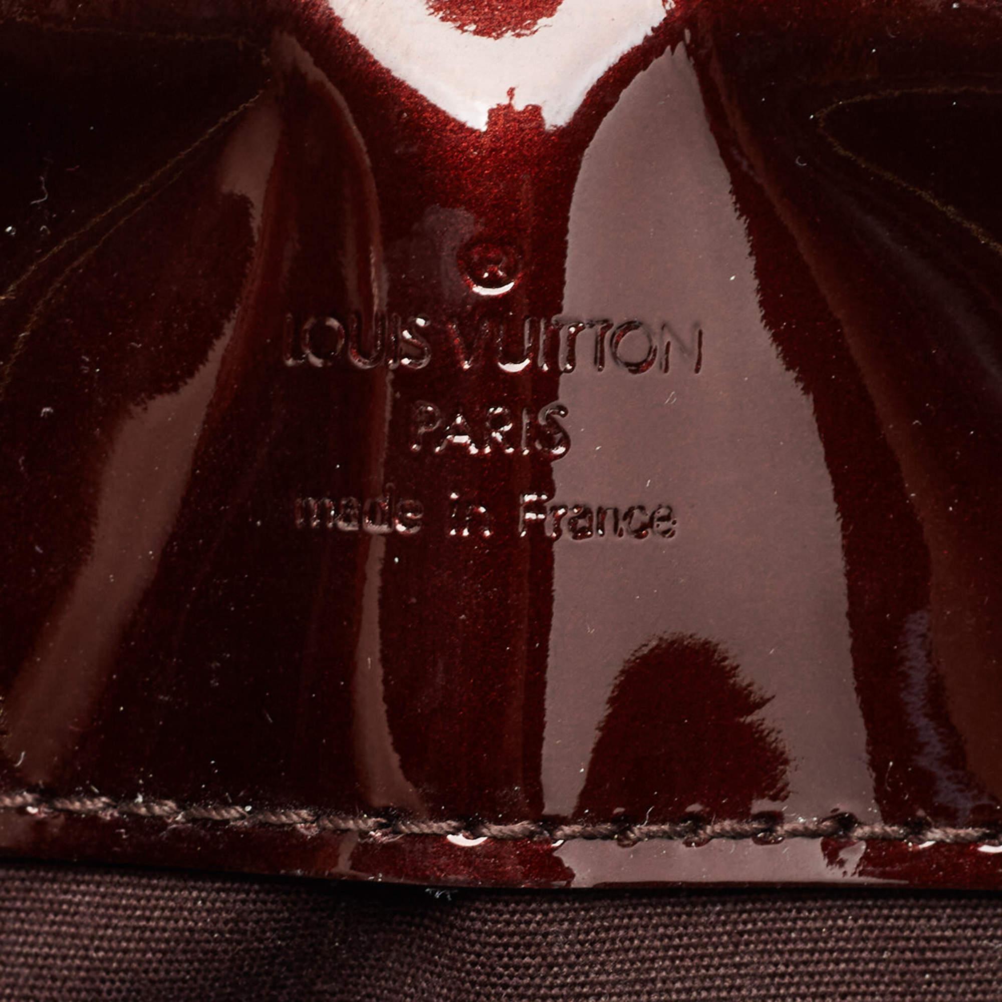 Louis Vuitton Amarante Monogram Vernis Melrose Avenue Bag For Sale 4