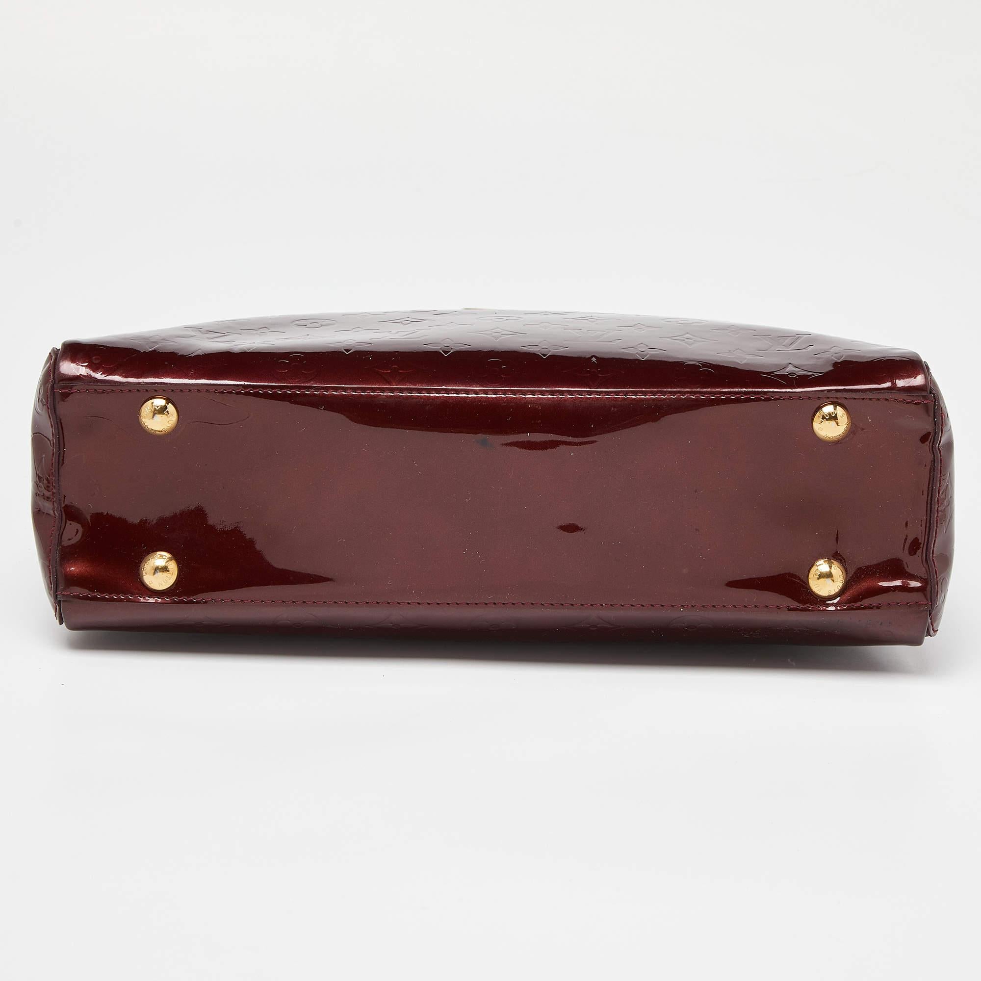 Louis Vuitton Amarante Monogram Vernis Melrose Avenue Bag 4