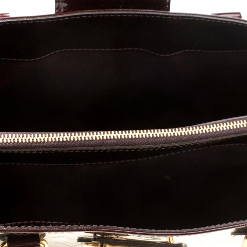 Louis Vuitton Amarante Monogram Vernis Melrose Avenue Bag 4
