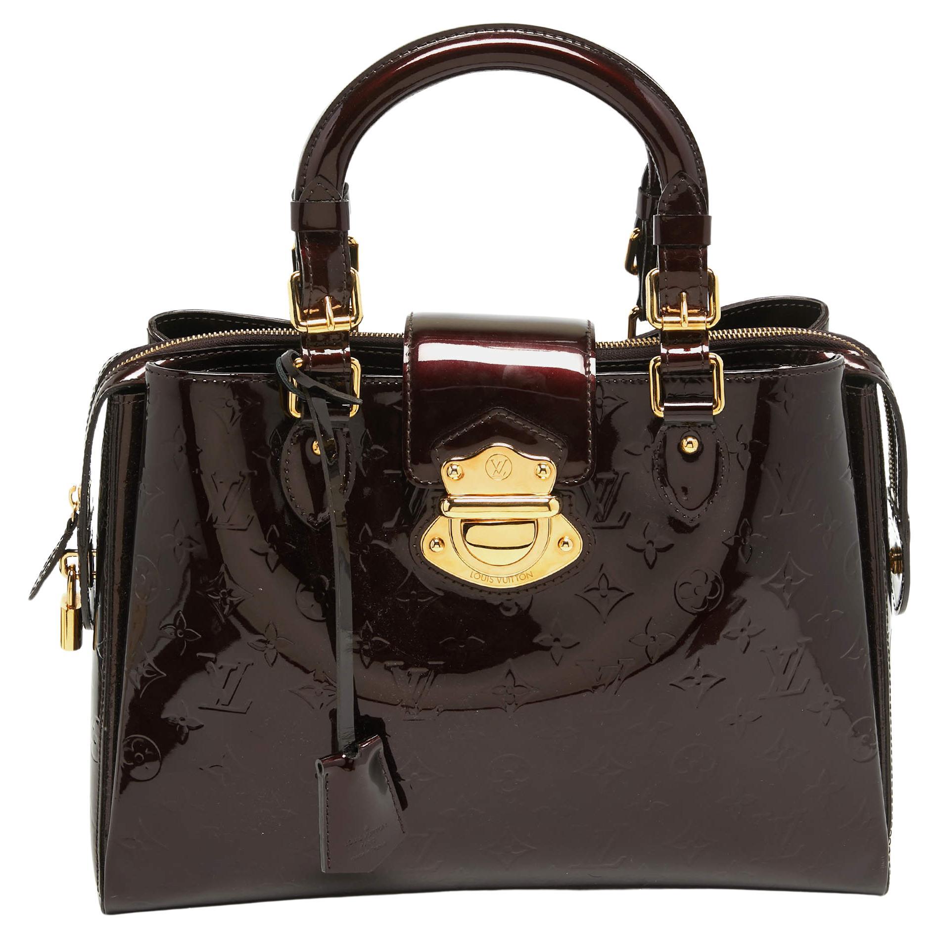 Louis Vuitton Amarante Monogram Vernis Melrose Avenue Bag For Sale