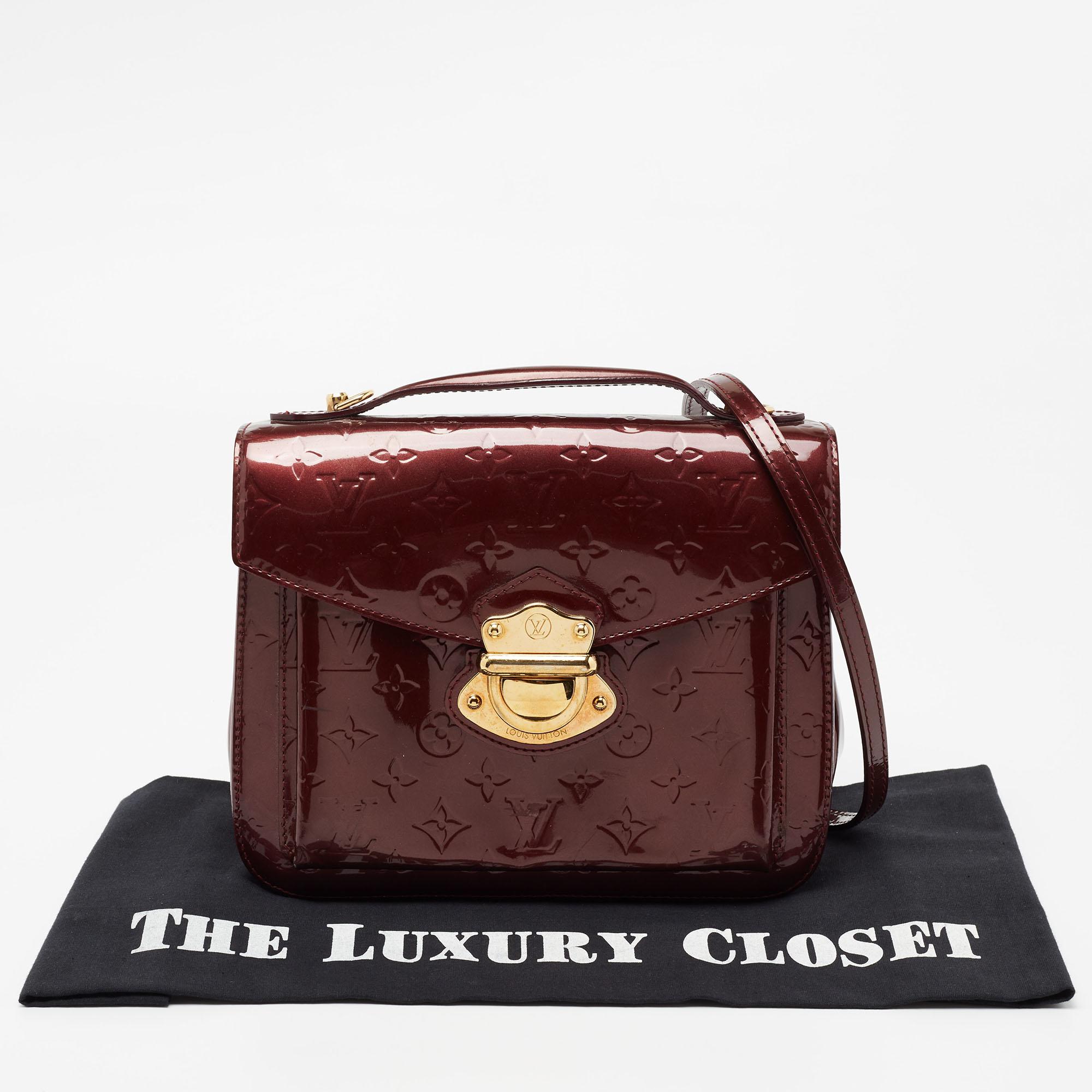 Louis Vuitton Amarante Monogram Vernis Mirada Bag 5