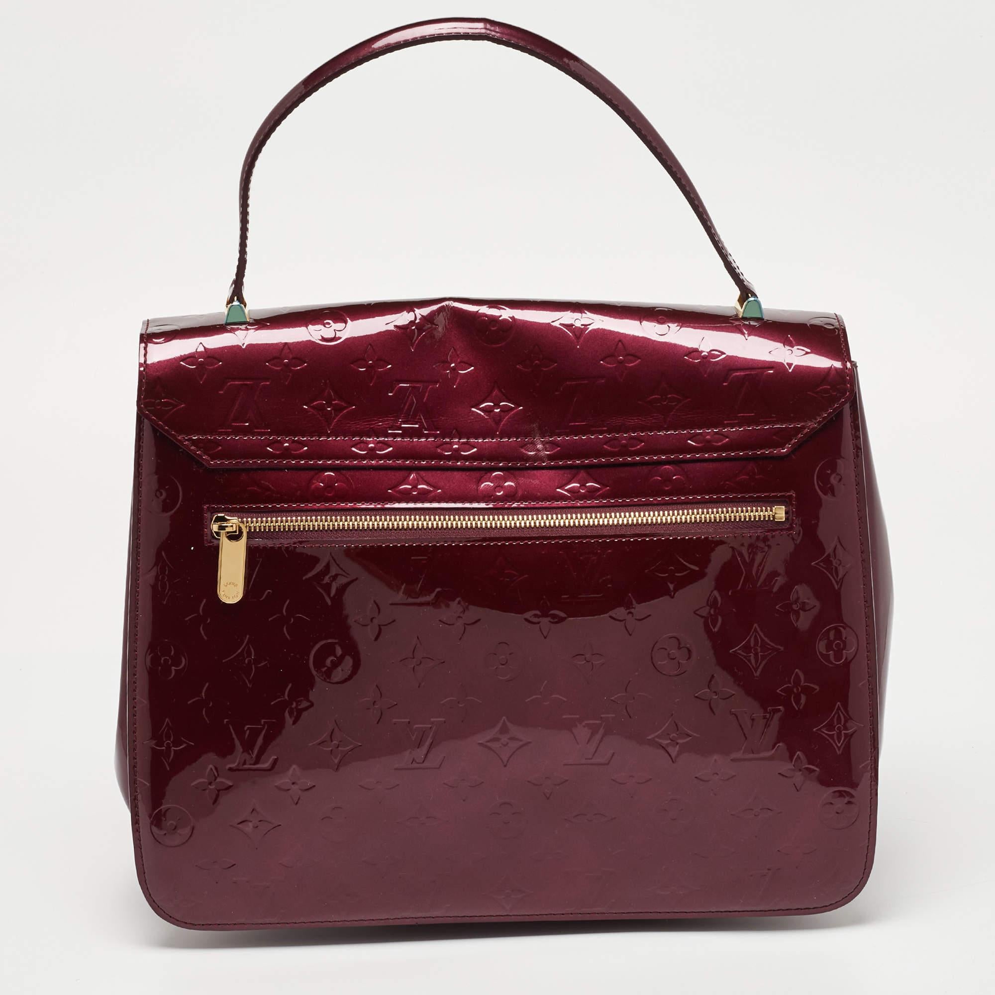 Louis Vuitton Amarante Monogram Vernis Mirada Bag For Sale 6