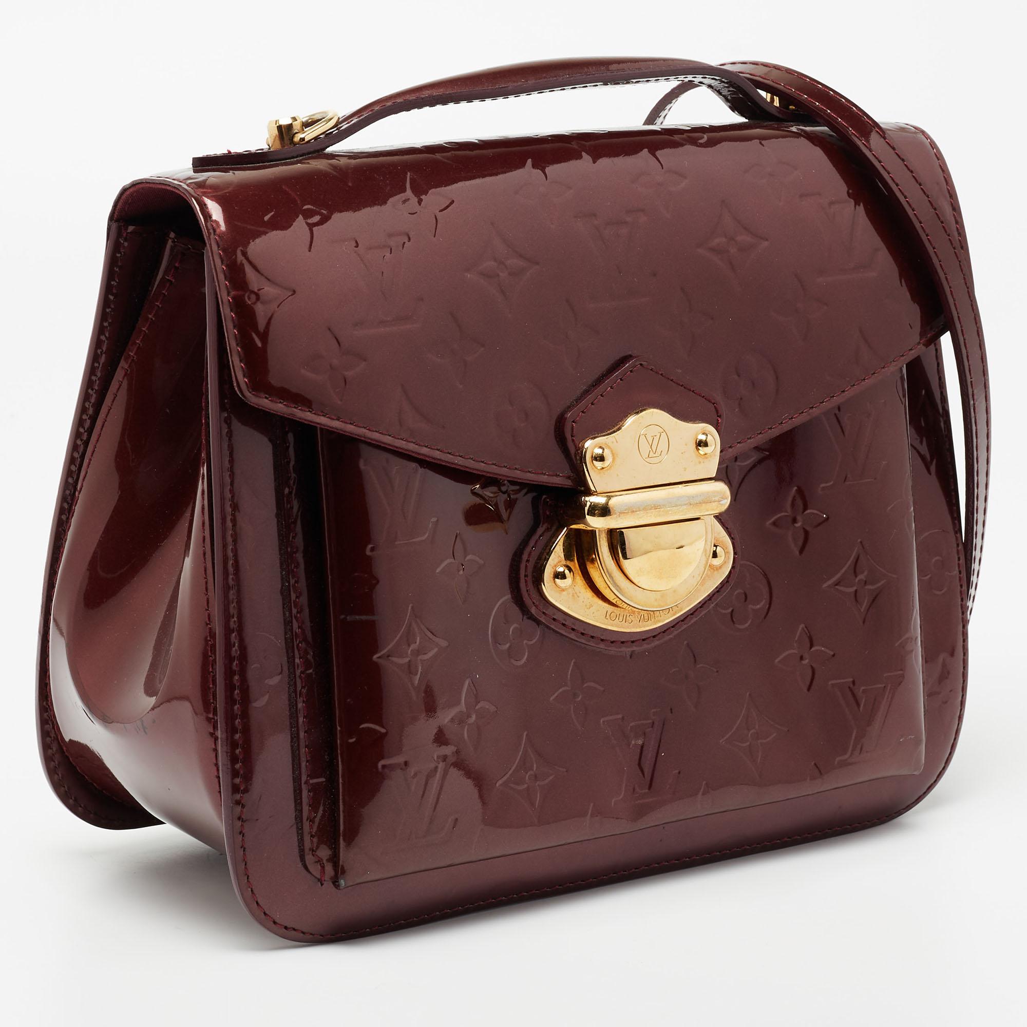 Louis Vuitton Amarante Monogram Vernis Mirada Bag 7