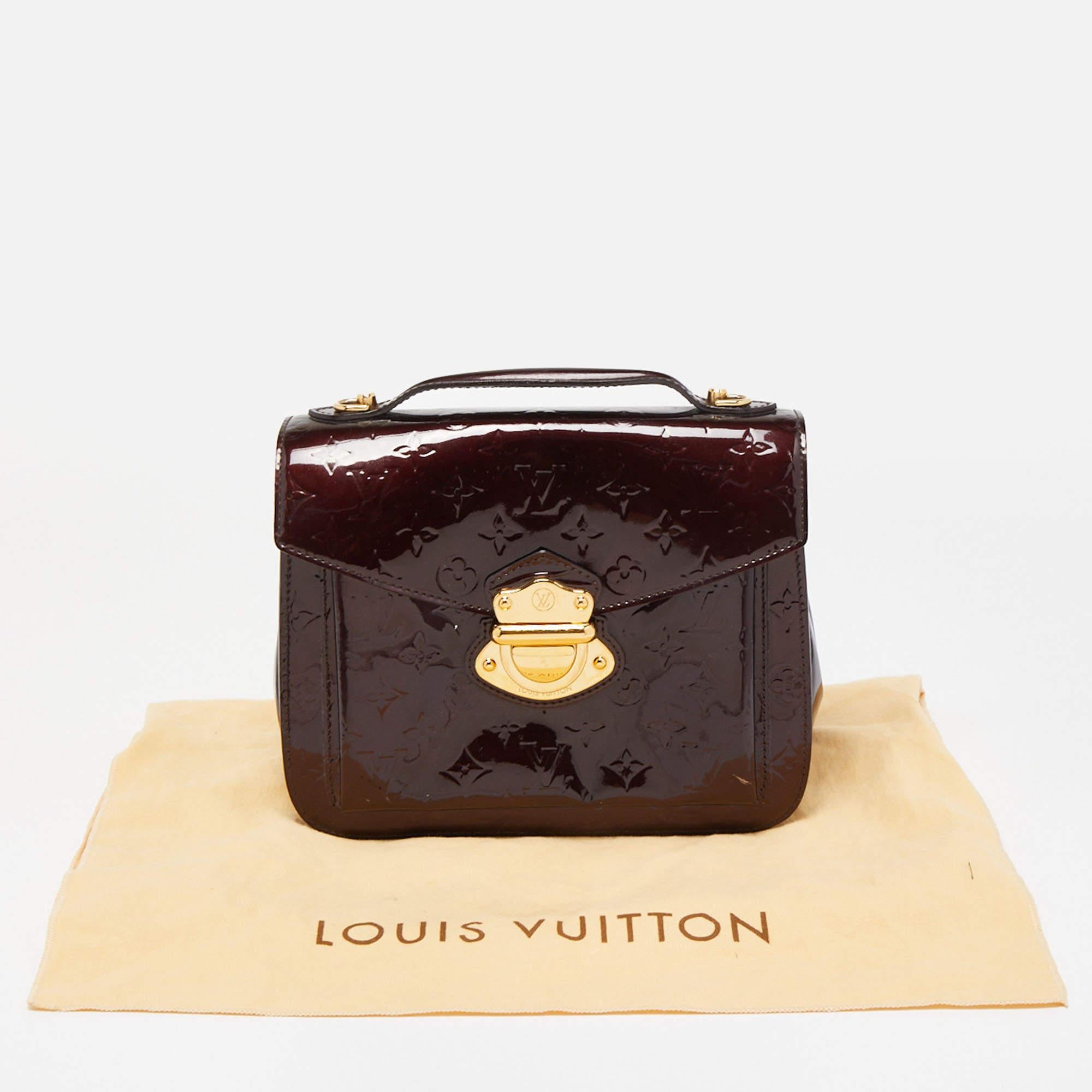 Louis Vuitton Amarante Monogram Vernis Mirada Bag For Sale 7