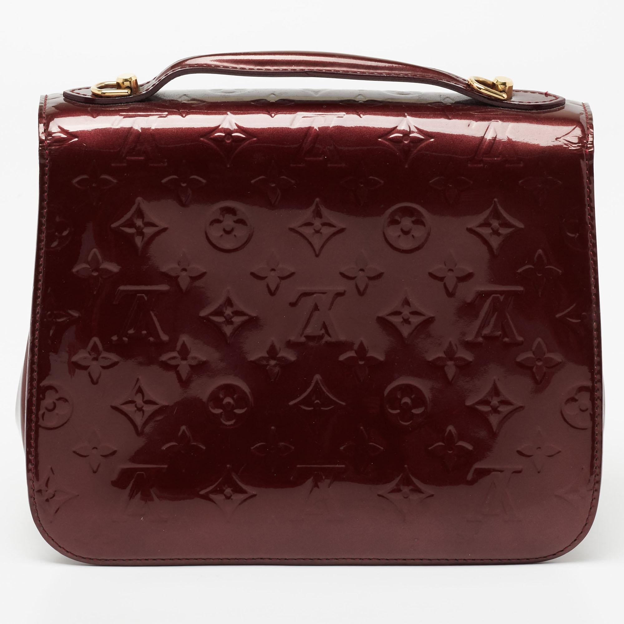 Louis Vuitton Amarante Monogram Vernis Mirada Bag 8