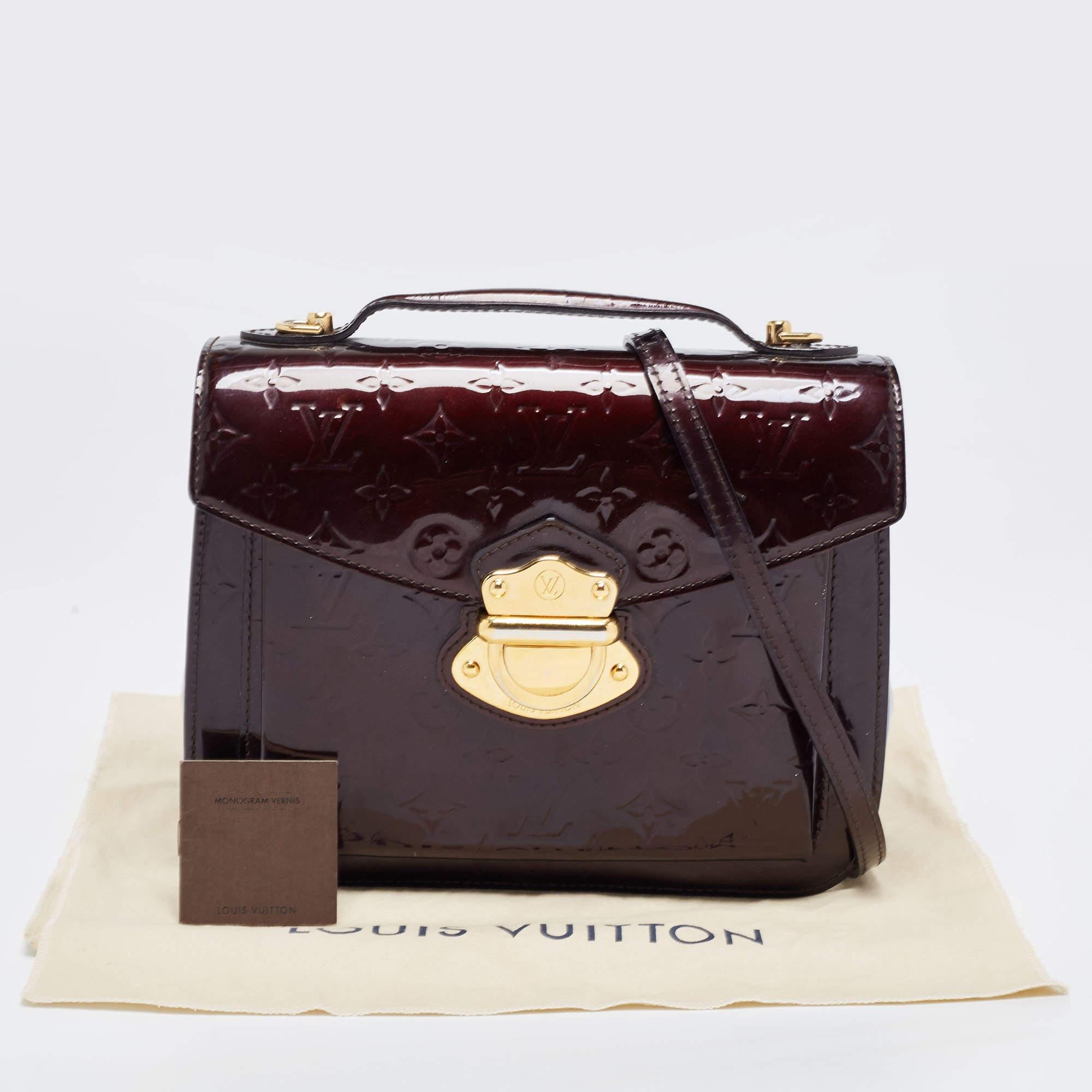 Louis Vuitton Amarante Monogram Vernis Mirada Bag 9