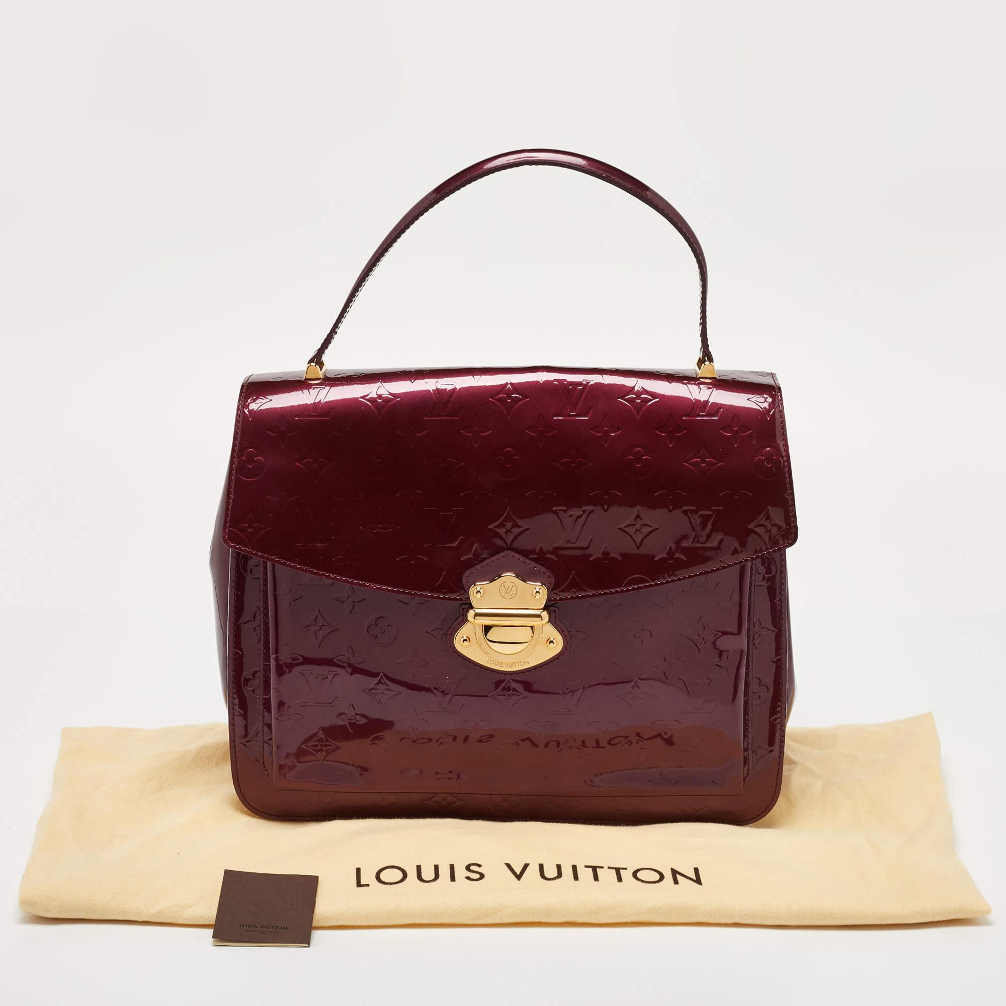 Louis Vuitton Amarante Monogram Vernis Mirada Bag For Sale 11