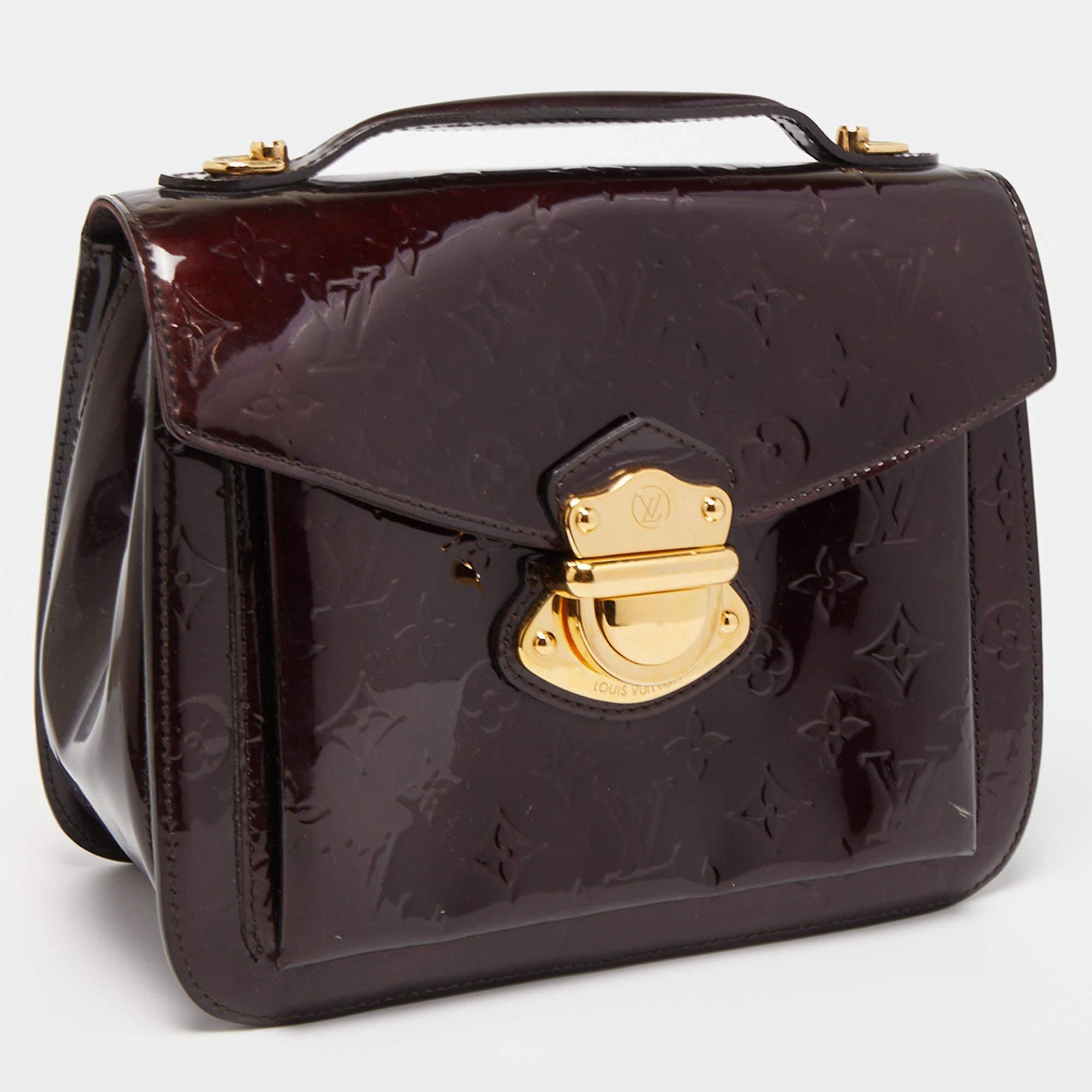 Black Louis Vuitton Amarante Monogram Vernis Mirada Bag