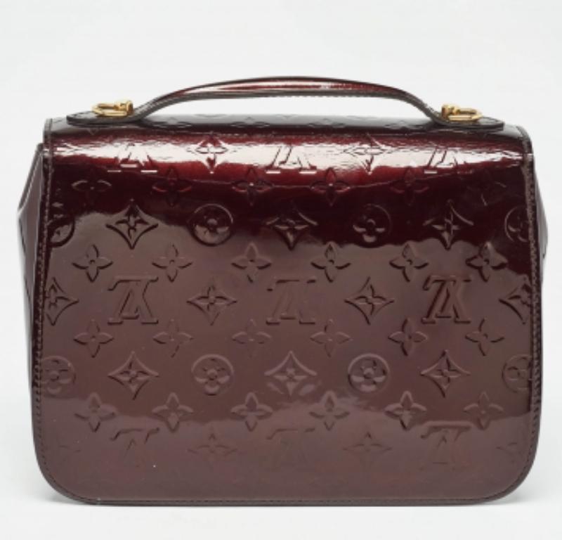 Bolso Louis Vuitton Amarante Monograma Vernis Mirada en Bastante bueno estado para la venta en Dubai, Al Qouz 2