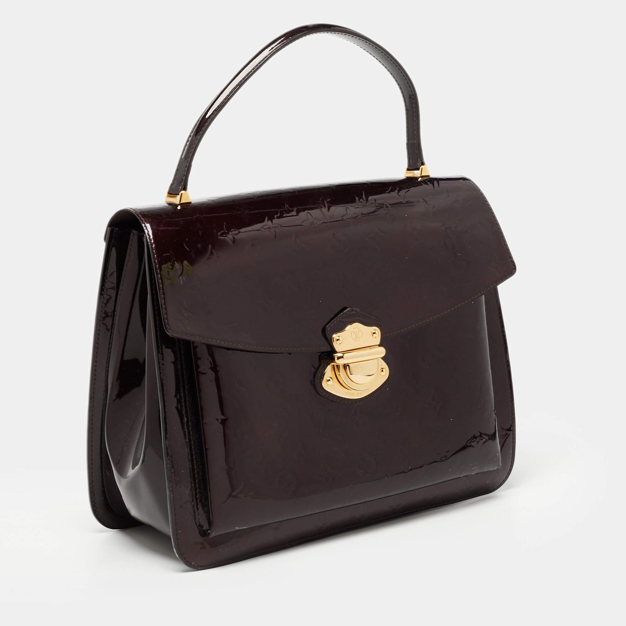 Women's Louis Vuitton Amarante Monogram Vernis Mirada Bag