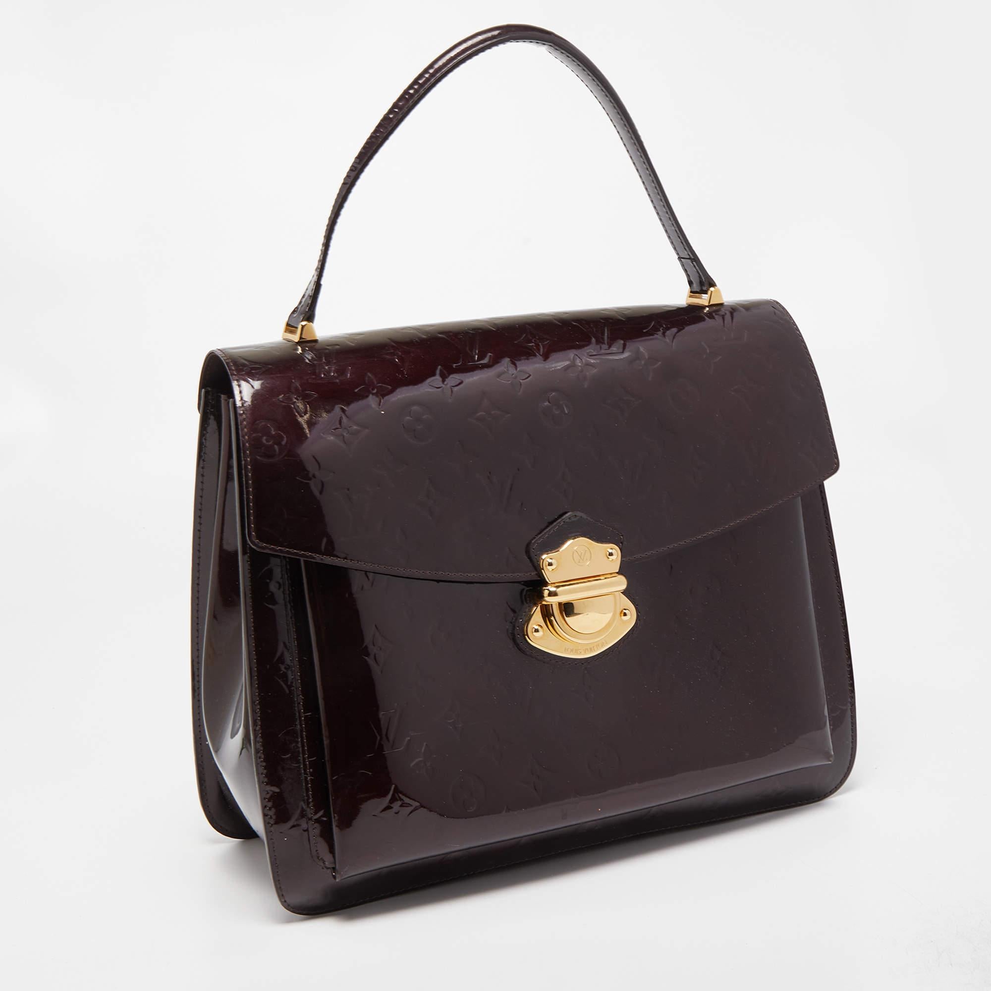 Women's Louis Vuitton Amarante Monogram Vernis Mirada Bag