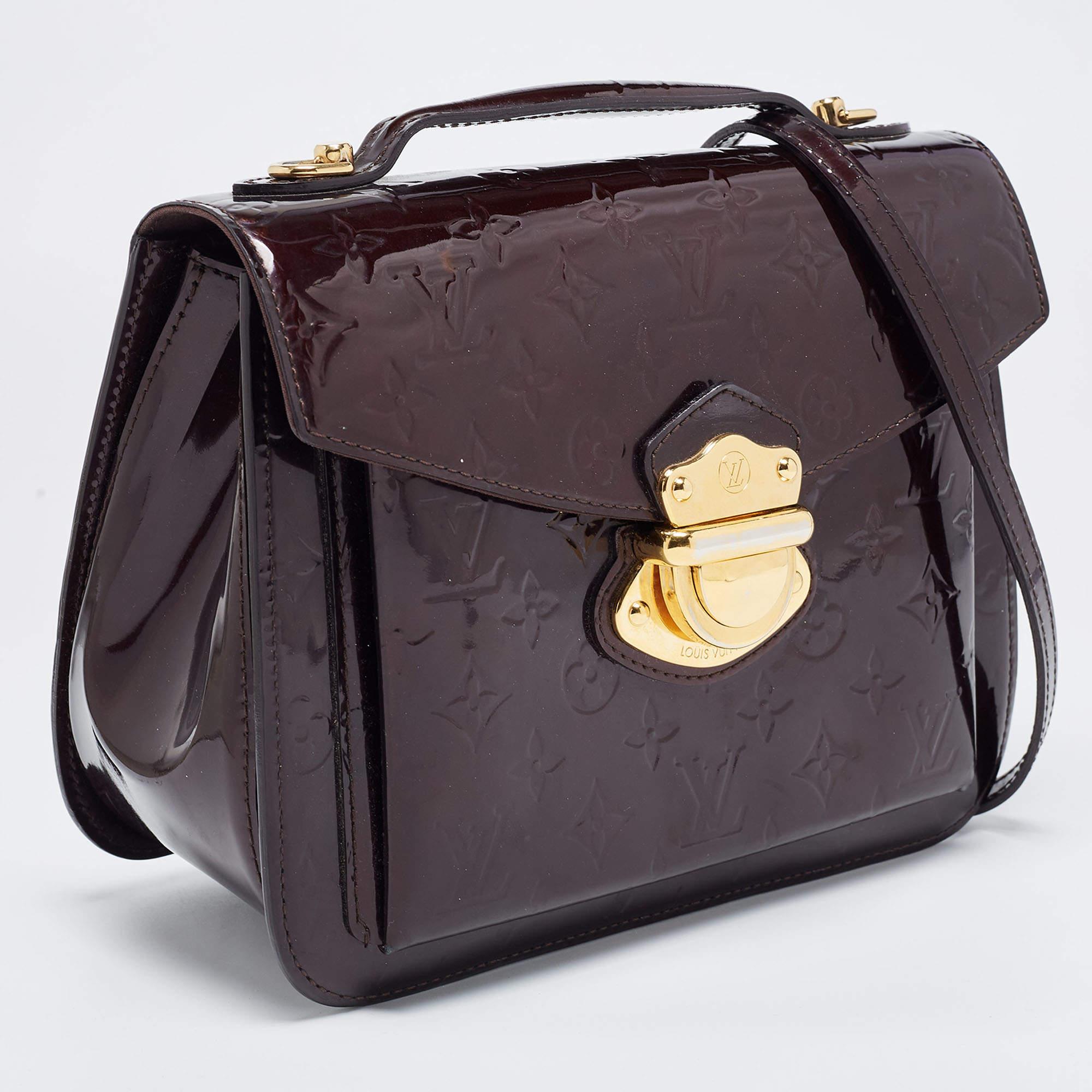 Louis Vuitton Amarante Monogram Vernis Mirada Bag In Good Condition In Dubai, Al Qouz 2