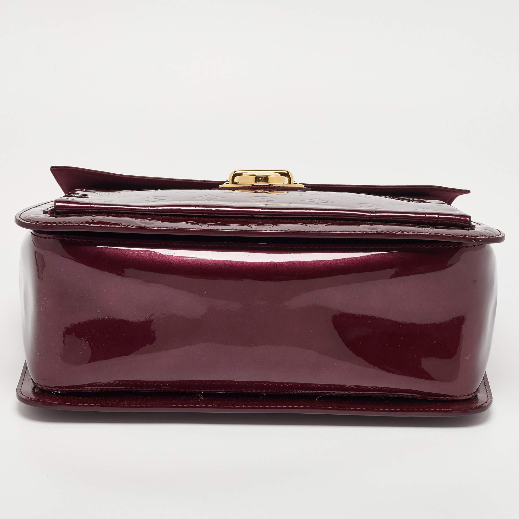 Louis Vuitton Amarante Monogram Vernis Mirada Bag For Sale 1