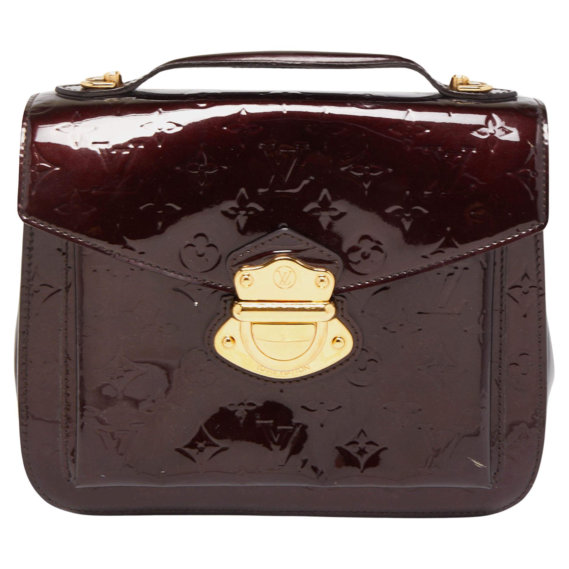 Louis Vuitton Amarante Monogram Vernis Mirada Bag For Sale