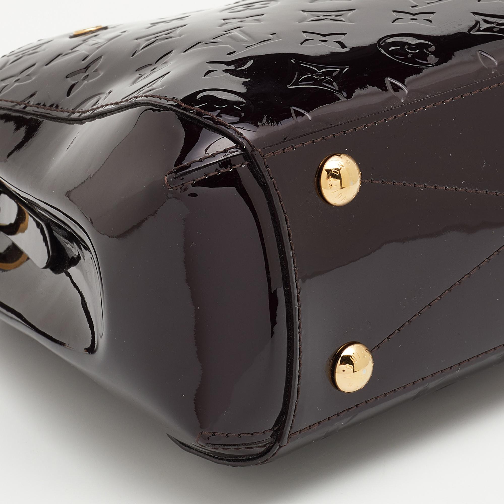 Louis Vuitton Amarante Monogram Vernis Montaigne BB Bag 4