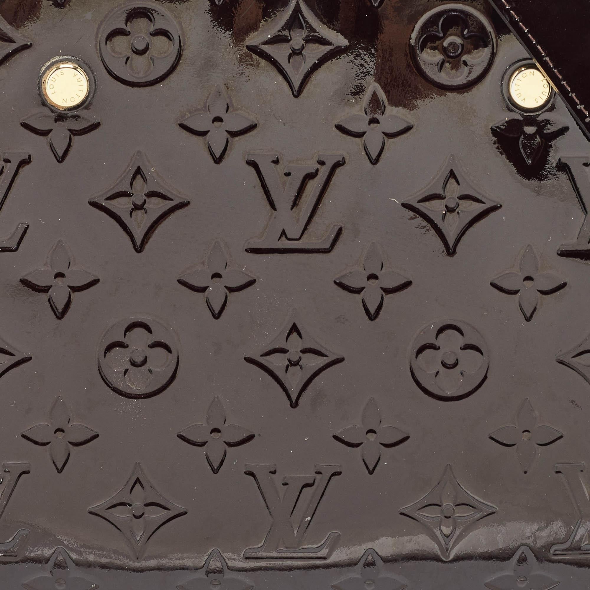 Women's Louis Vuitton Amarante Monogram Vernis Montaigne BB Bag