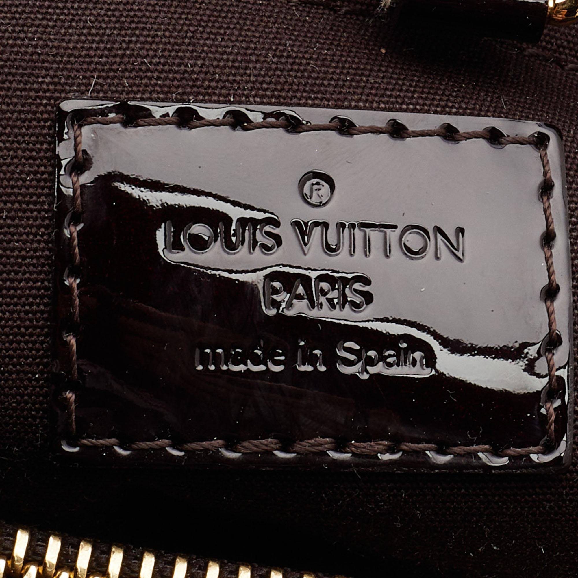 Women's Louis Vuitton Amarante Monogram Vernis Montaigne BB Bag