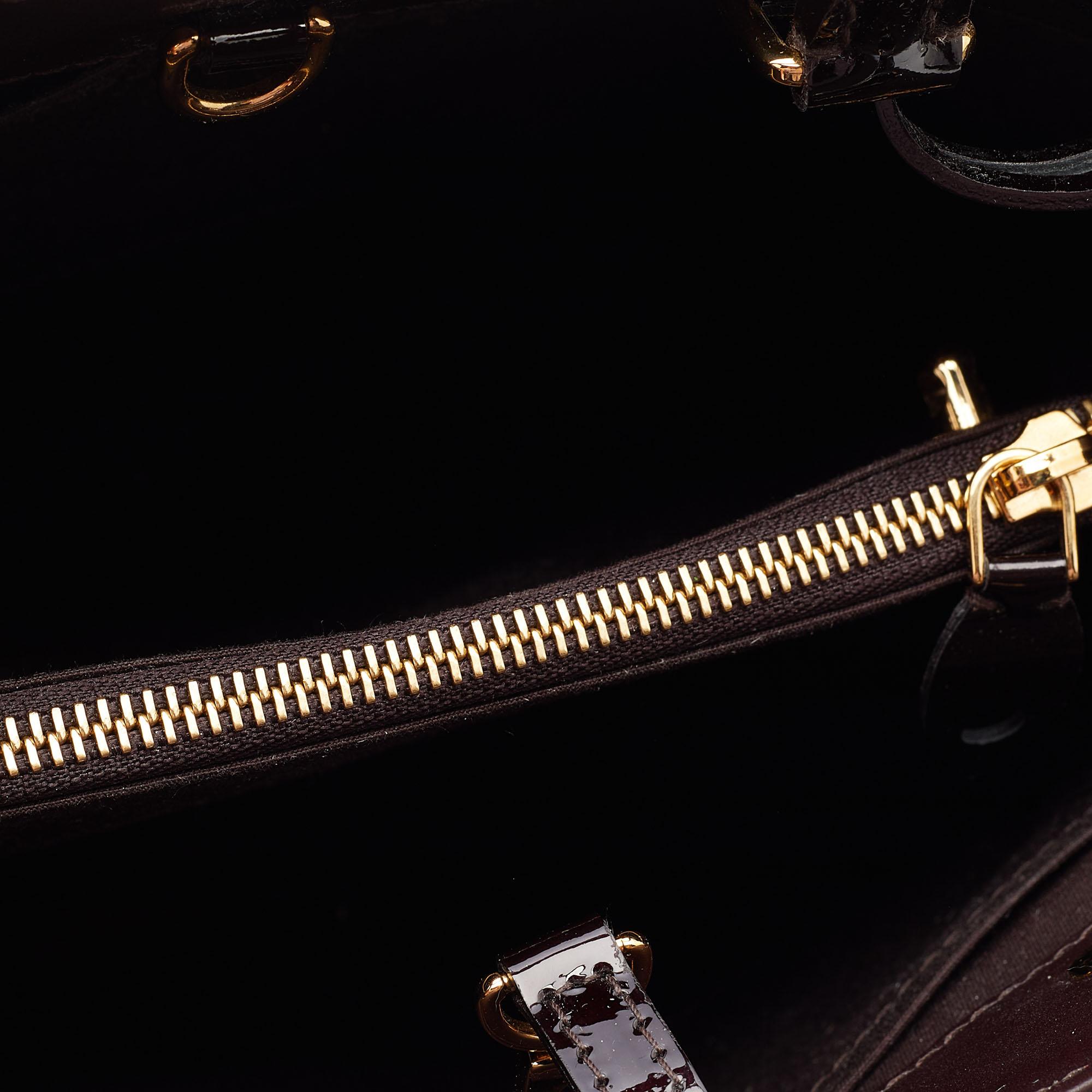 Louis Vuitton Amarante Monogram Vernis Montaigne BB Bag 2