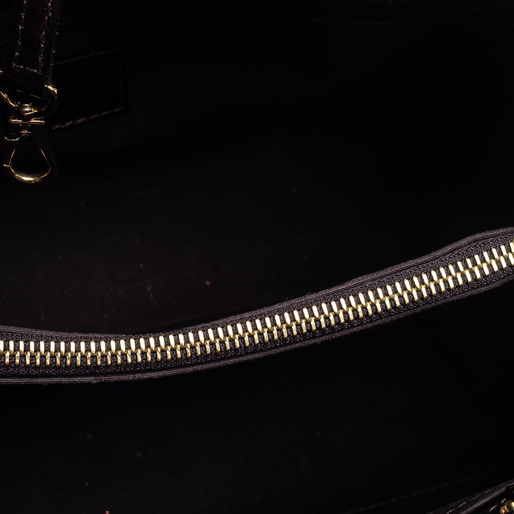 Louis Vuitton Amarante Monogram Vernis Montaigne MM Bag 4