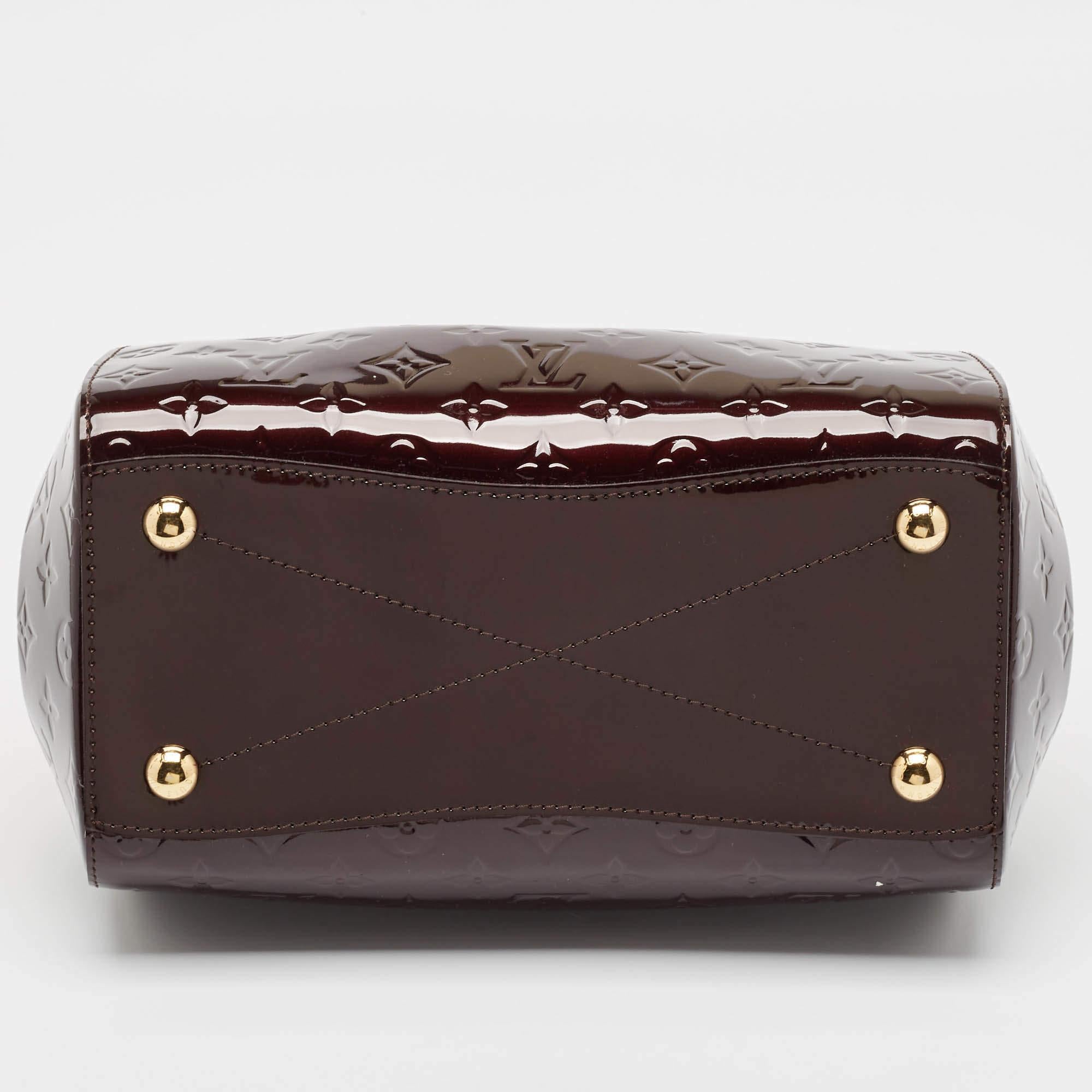 Borsa Louis Vuitton Amarante Monogram Vernis Montana in vendita 2