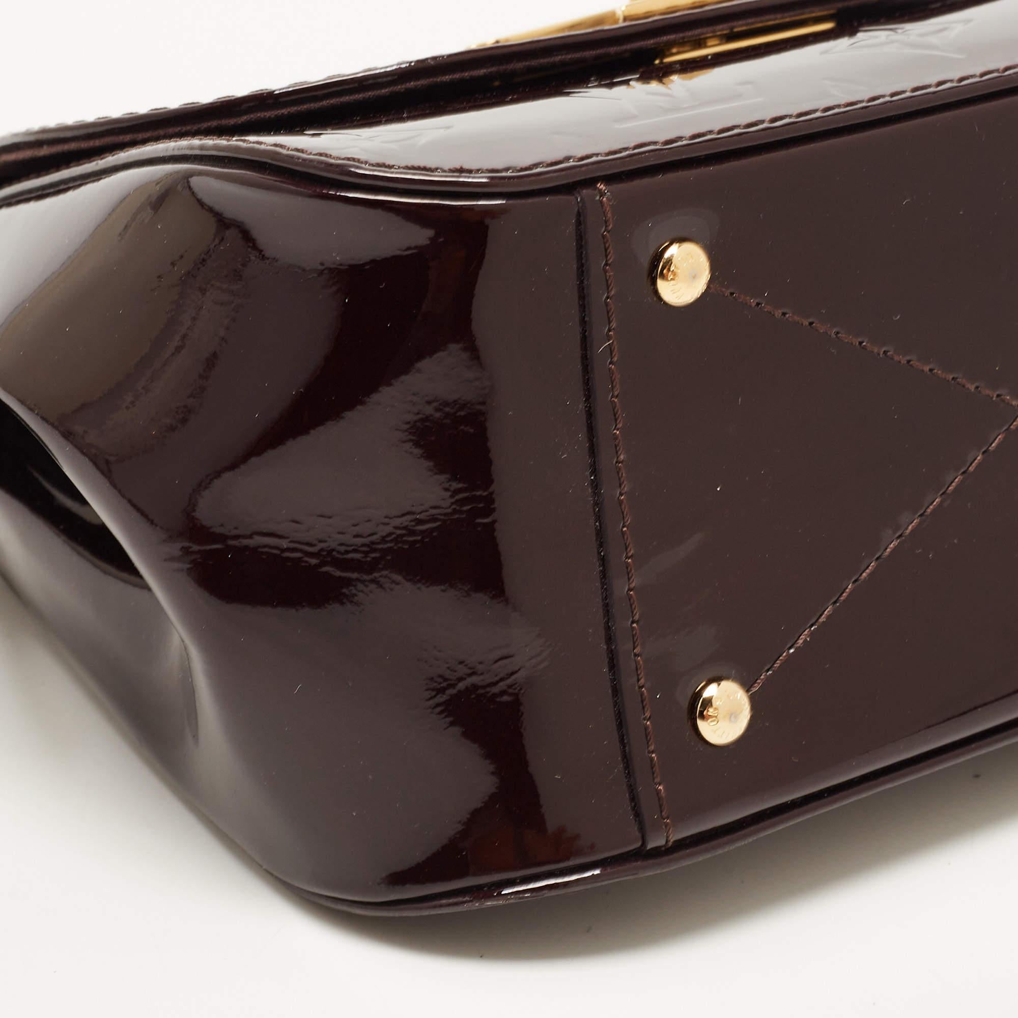 Louis Vuitton Amarante Monogram Vernis Pasadena Bag 7