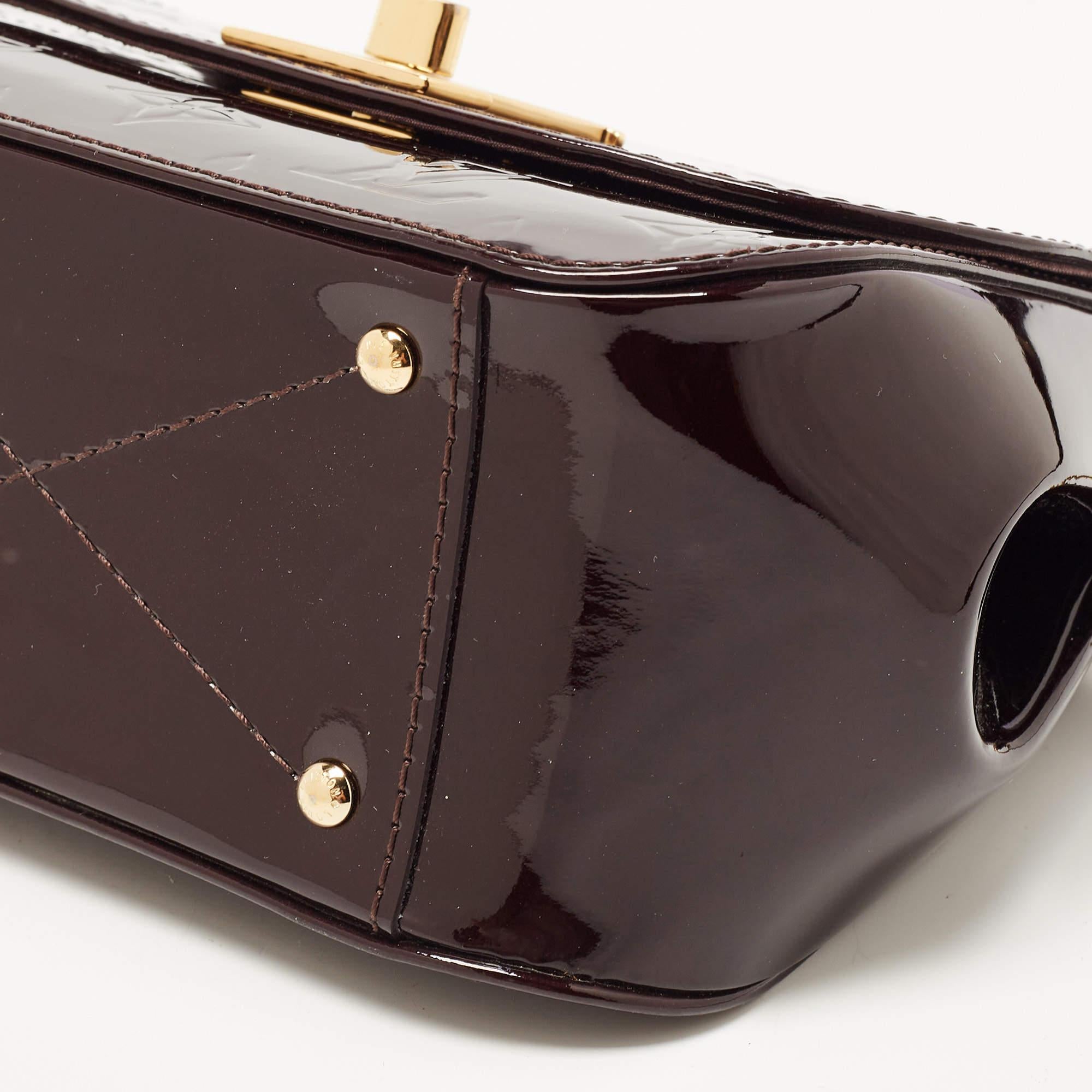 Louis Vuitton Amarante Monogram Vernis Pasadena Bag 8