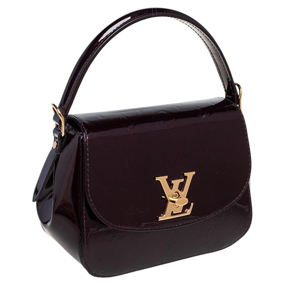 Louis Vuitton Amarante Monogram Vernis Pasadena Bag In Good Condition In Dubai, Al Qouz 2